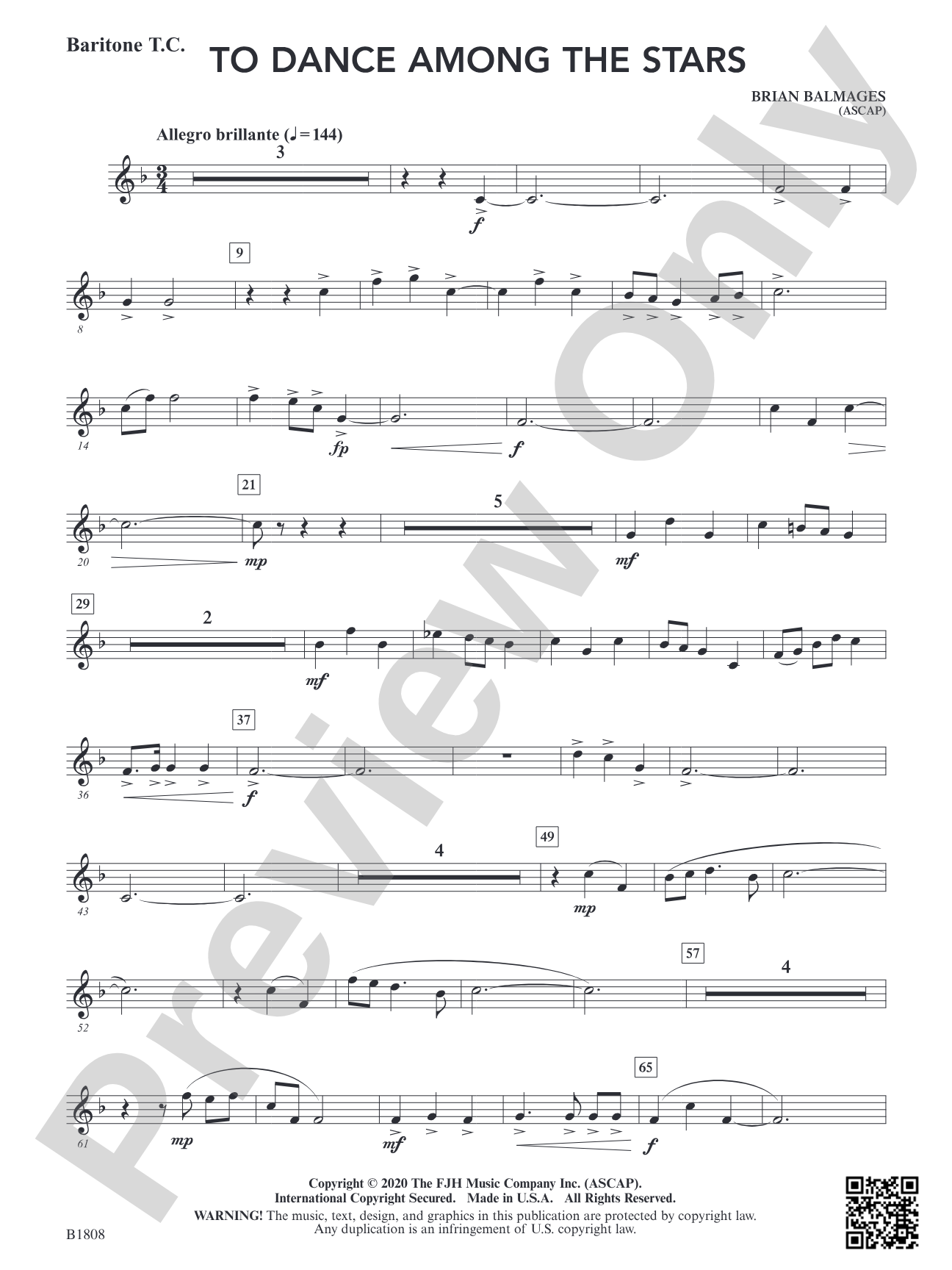To Dance Among the Stars: Baritone T.C.