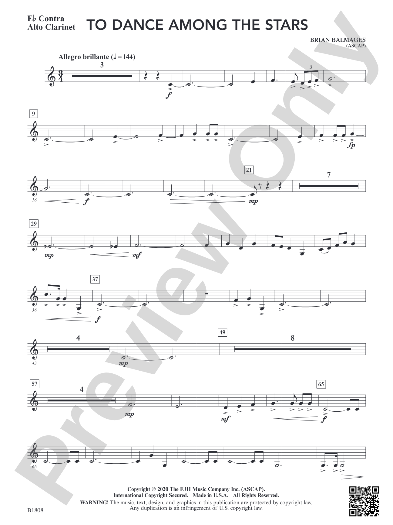 To Dance Among the Stars: E-flat Contra Alto Clarinet