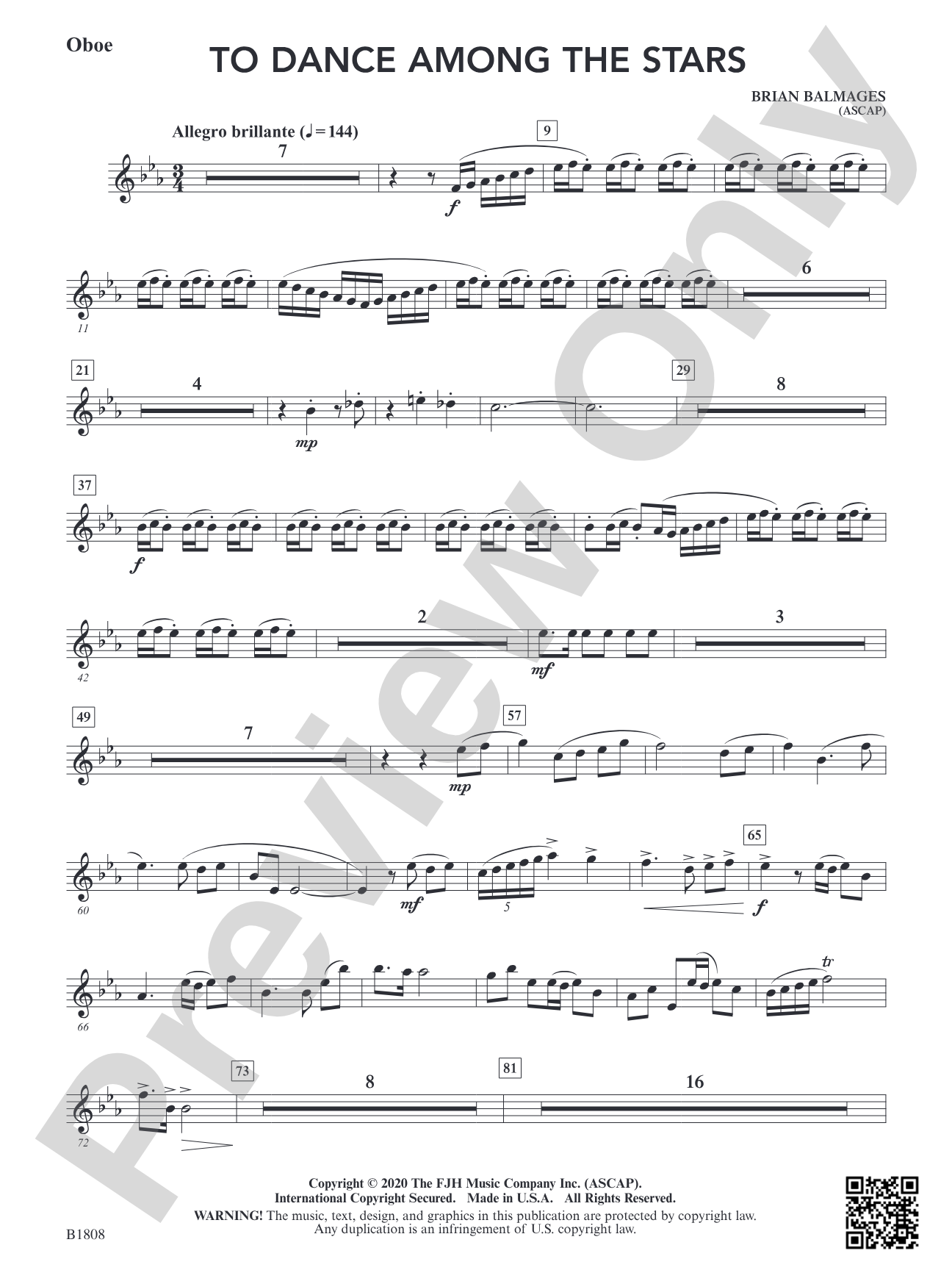 To Dance Among the Stars: Oboe