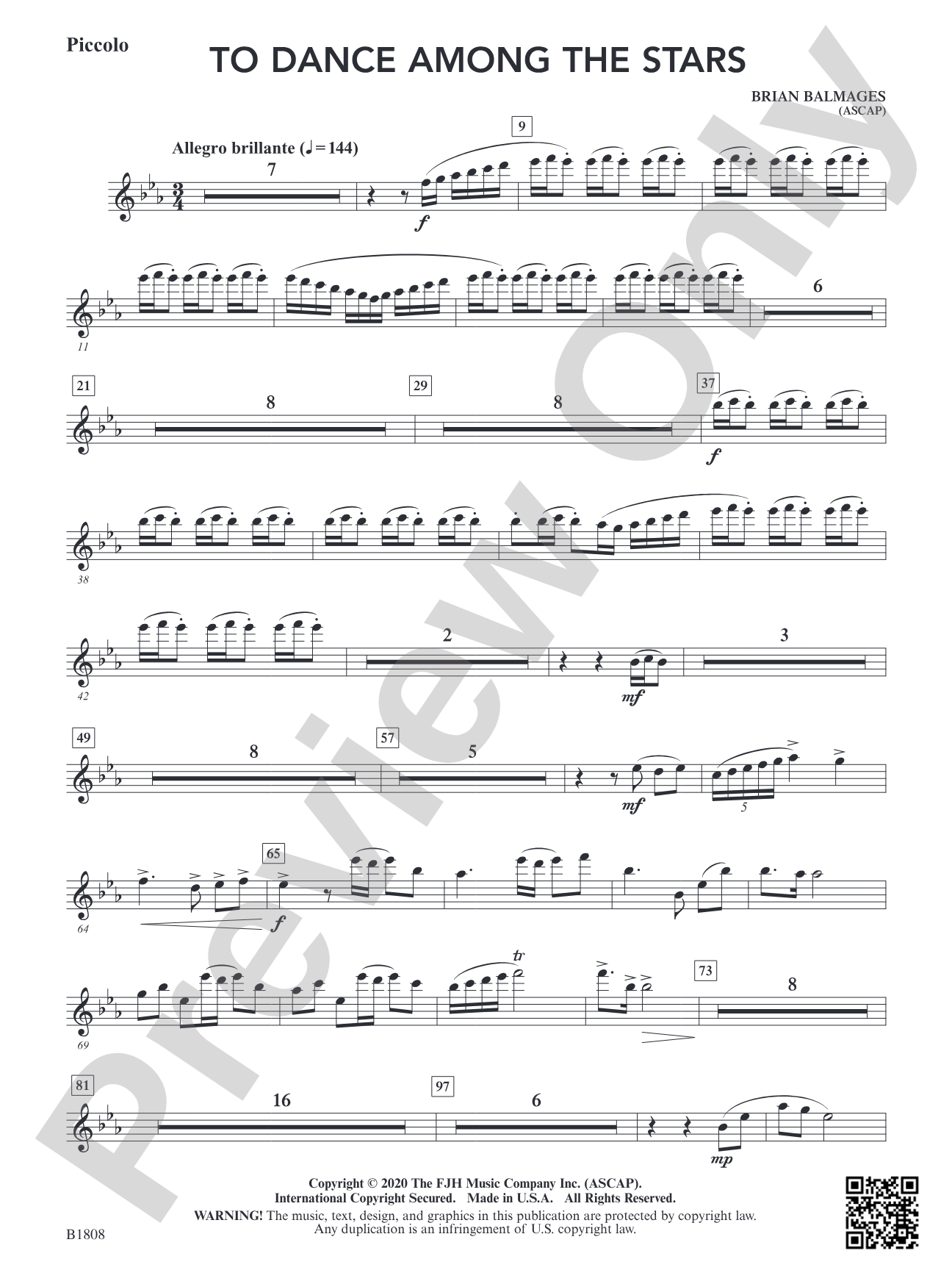To Dance Among the Stars: Piccolo