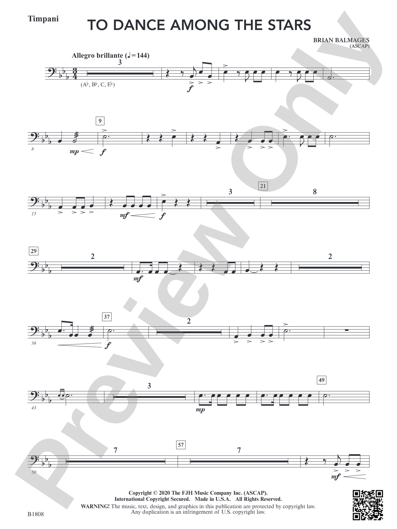 To Dance Among the Stars: Timpani