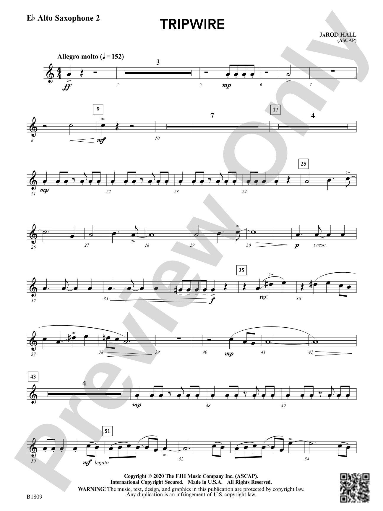 Tripwire: E-flat Alto Saxophone 2