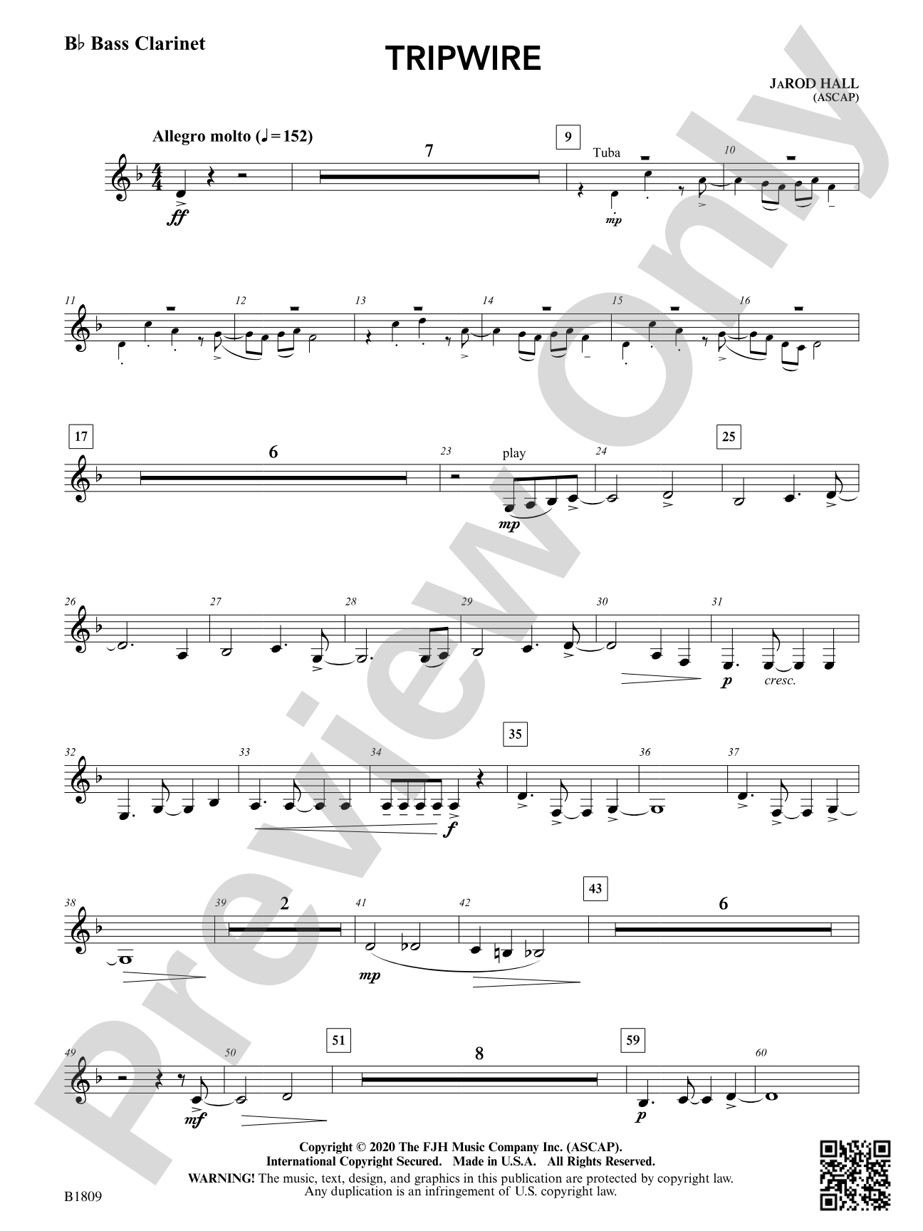 Tripwire: B-flat Bass Clarinet