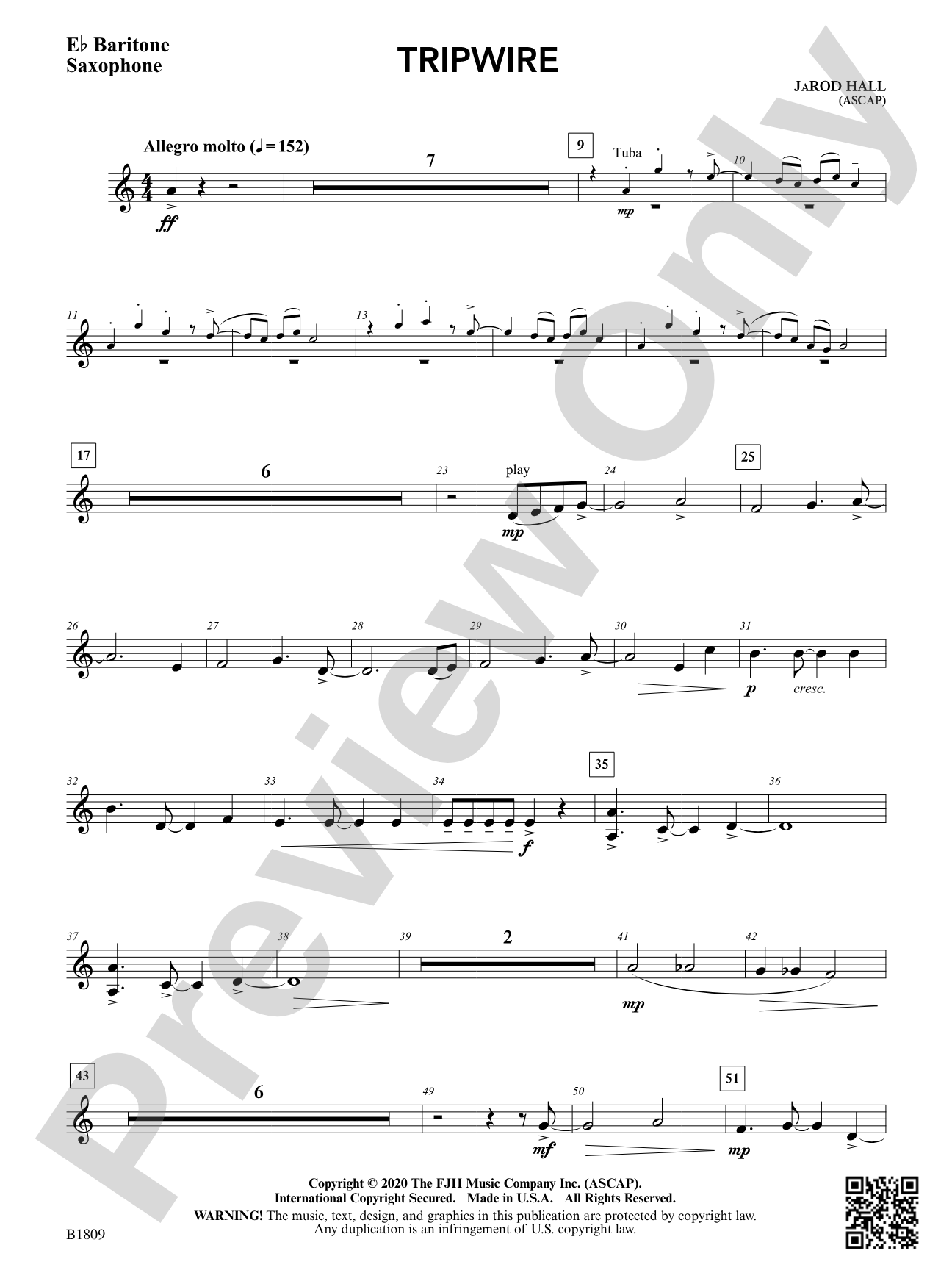 Tripwire: E-flat Baritone Saxophone