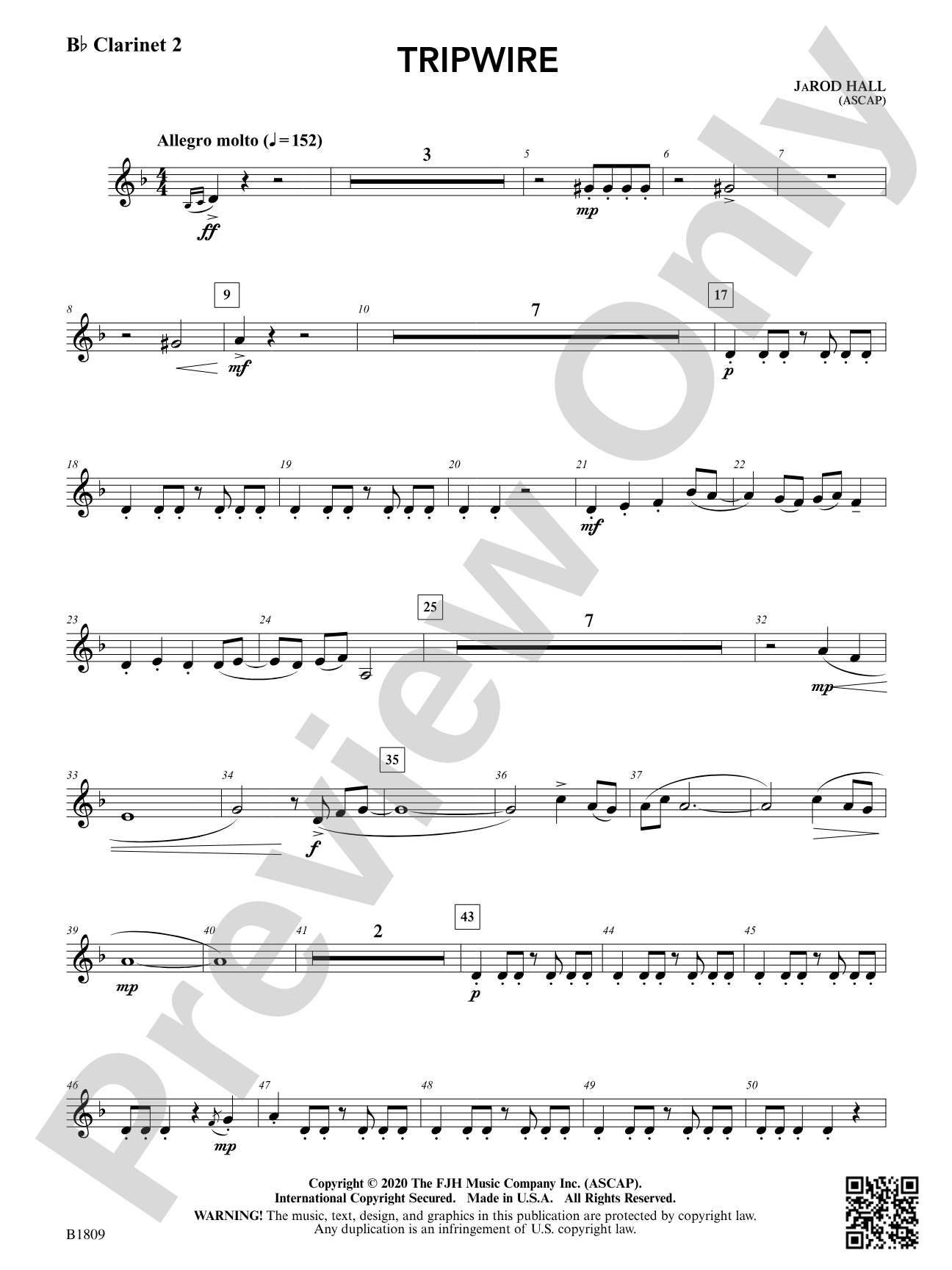 Tripwire: B-flat Clarinet 2