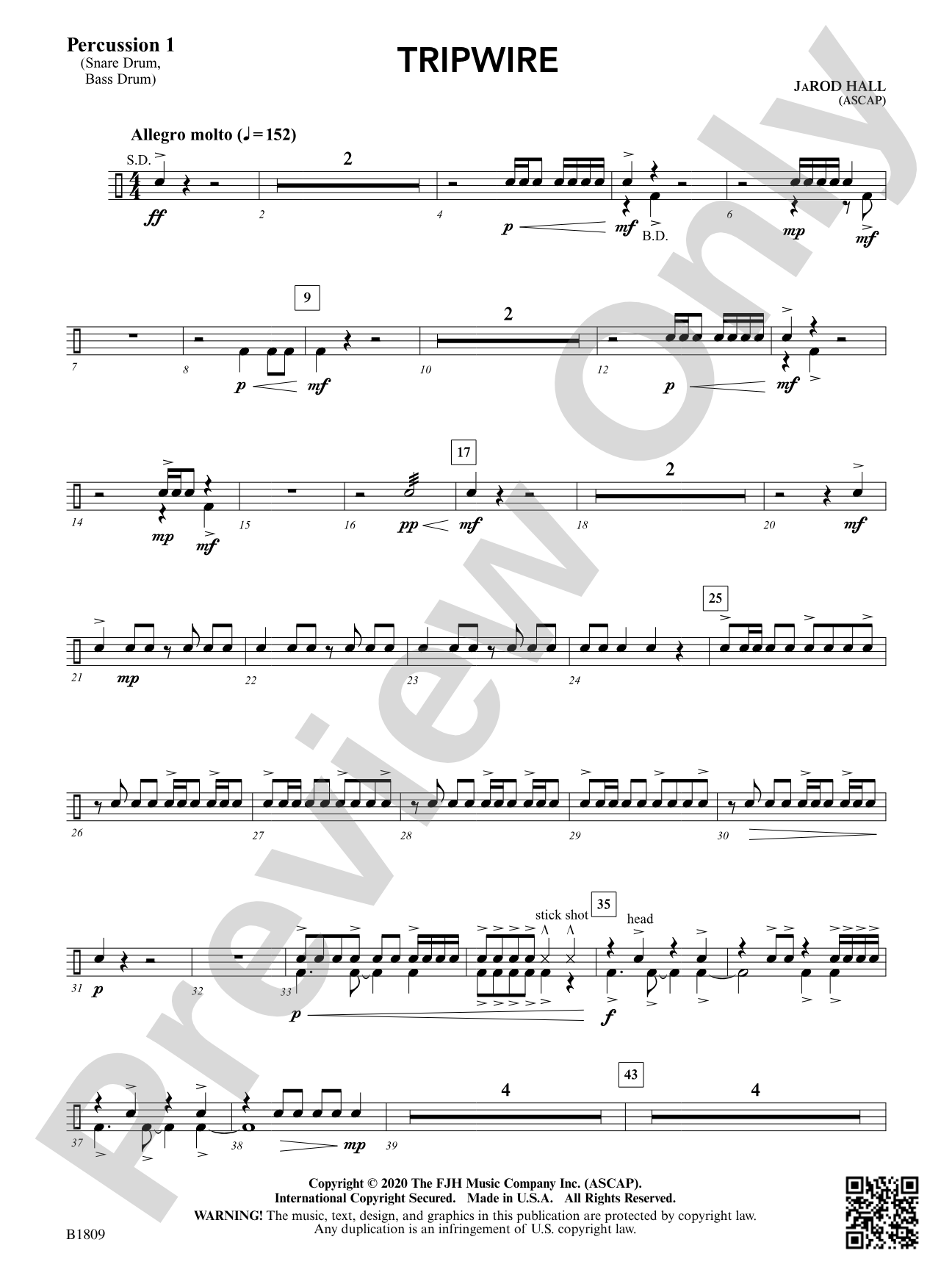 Tripwire: Percussion 1
