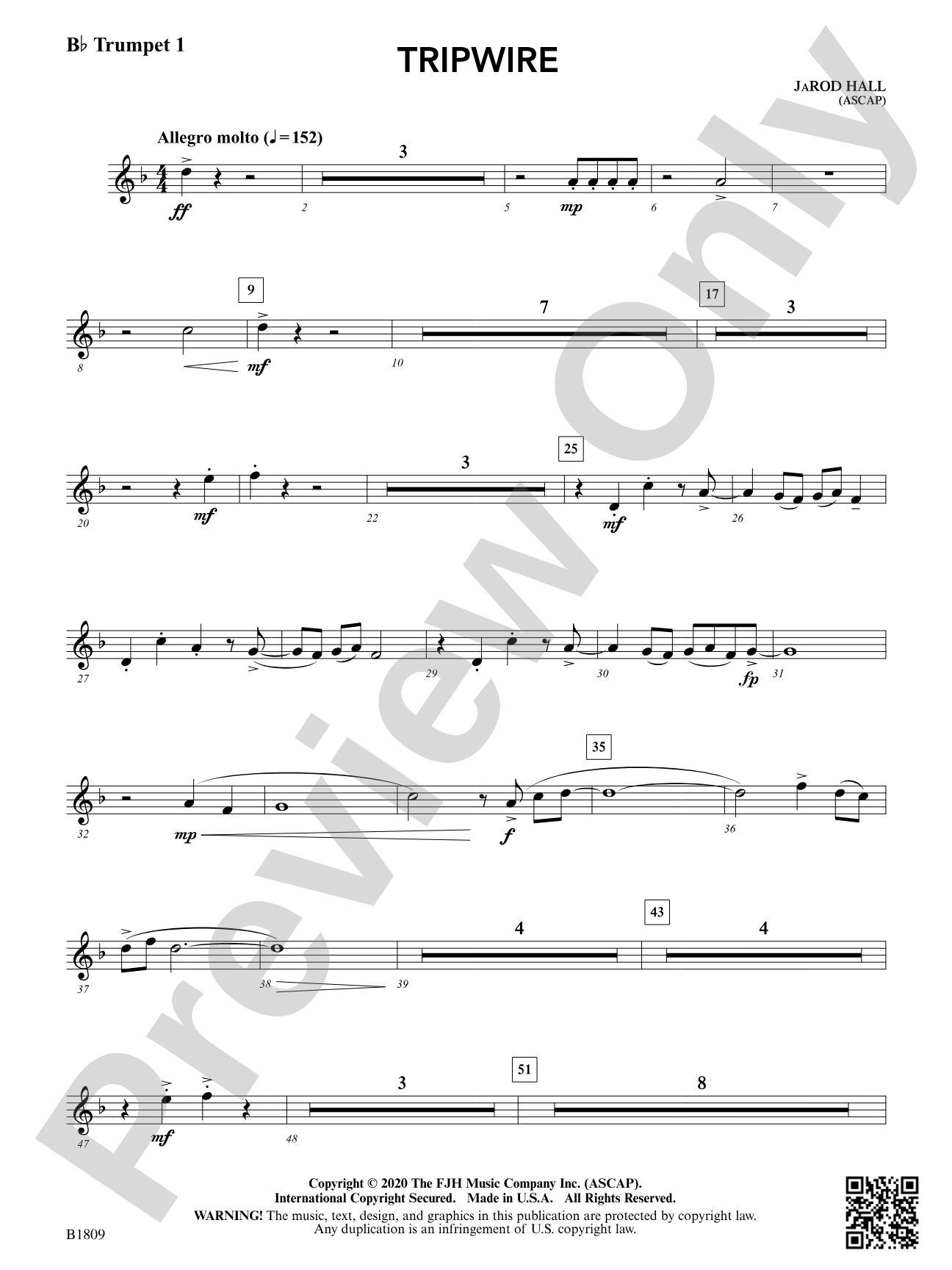 Tripwire: B-flat Trumpet 1