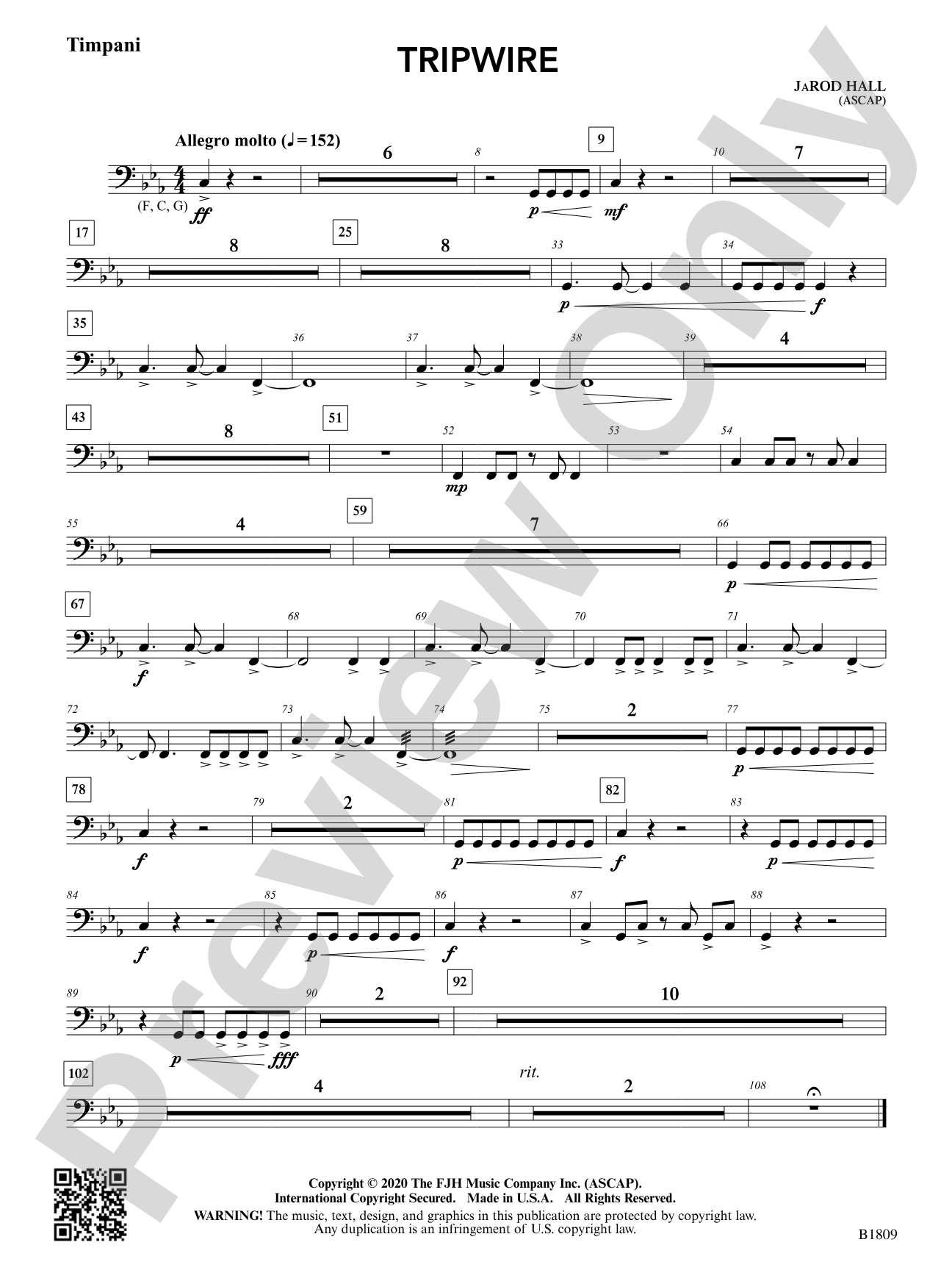 Tripwire: Timpani