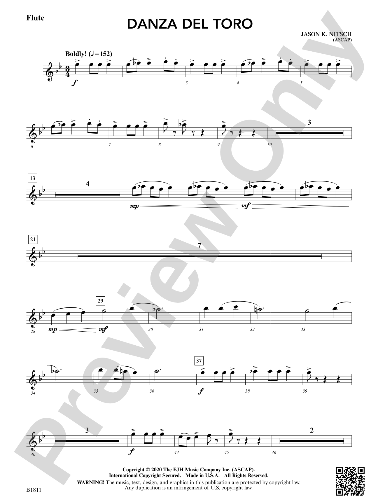 Danza del Toro: Flute