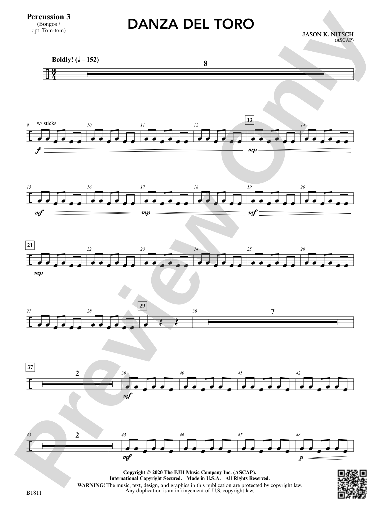 Danza del Toro: Percussion 3