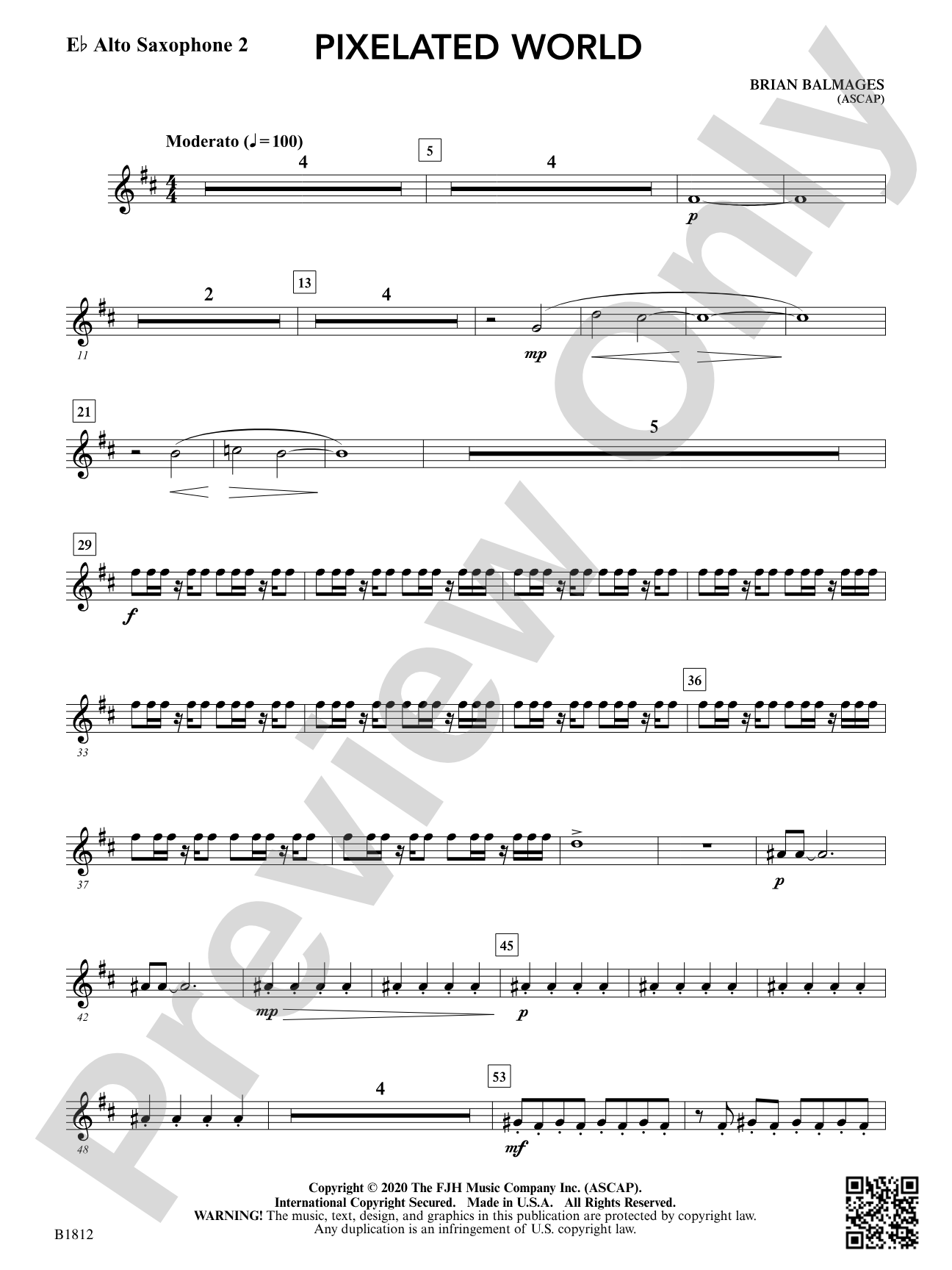 Pixelated World: E-flat Alto Saxophone 2