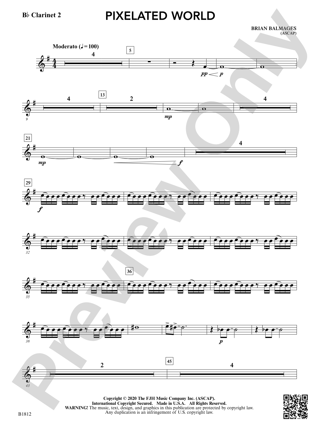 Pixelated World: B-flat Clarinet 2