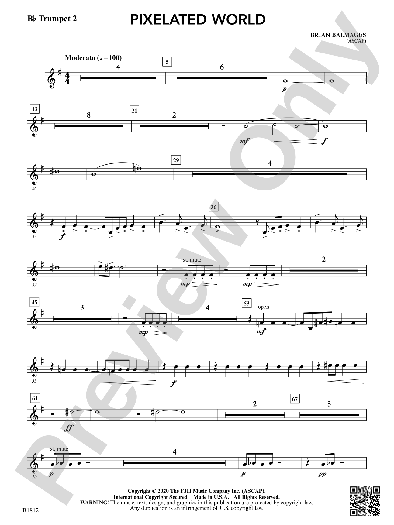 Pixelated World: B-flat Trumpet 2