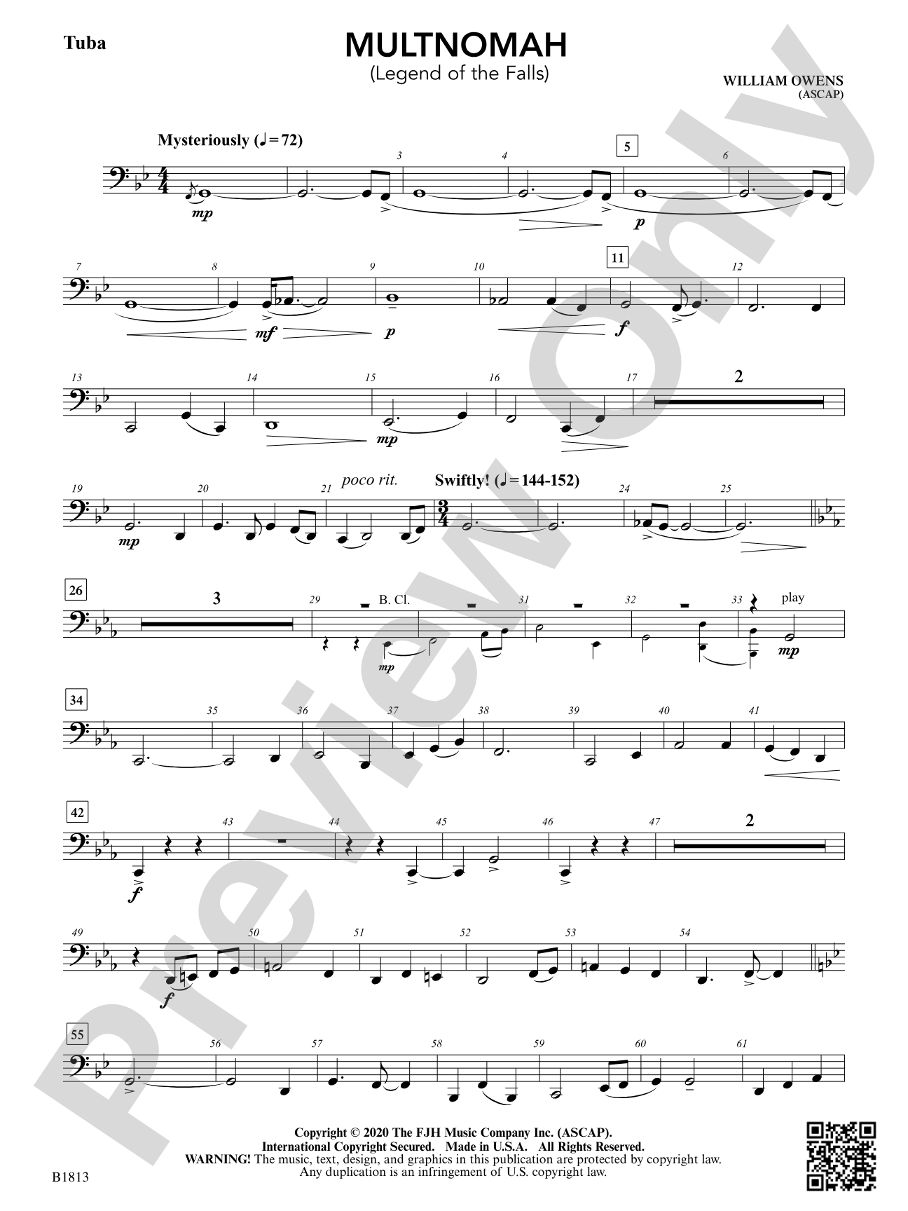 Multnomah (Legend of the Falls): Tuba
