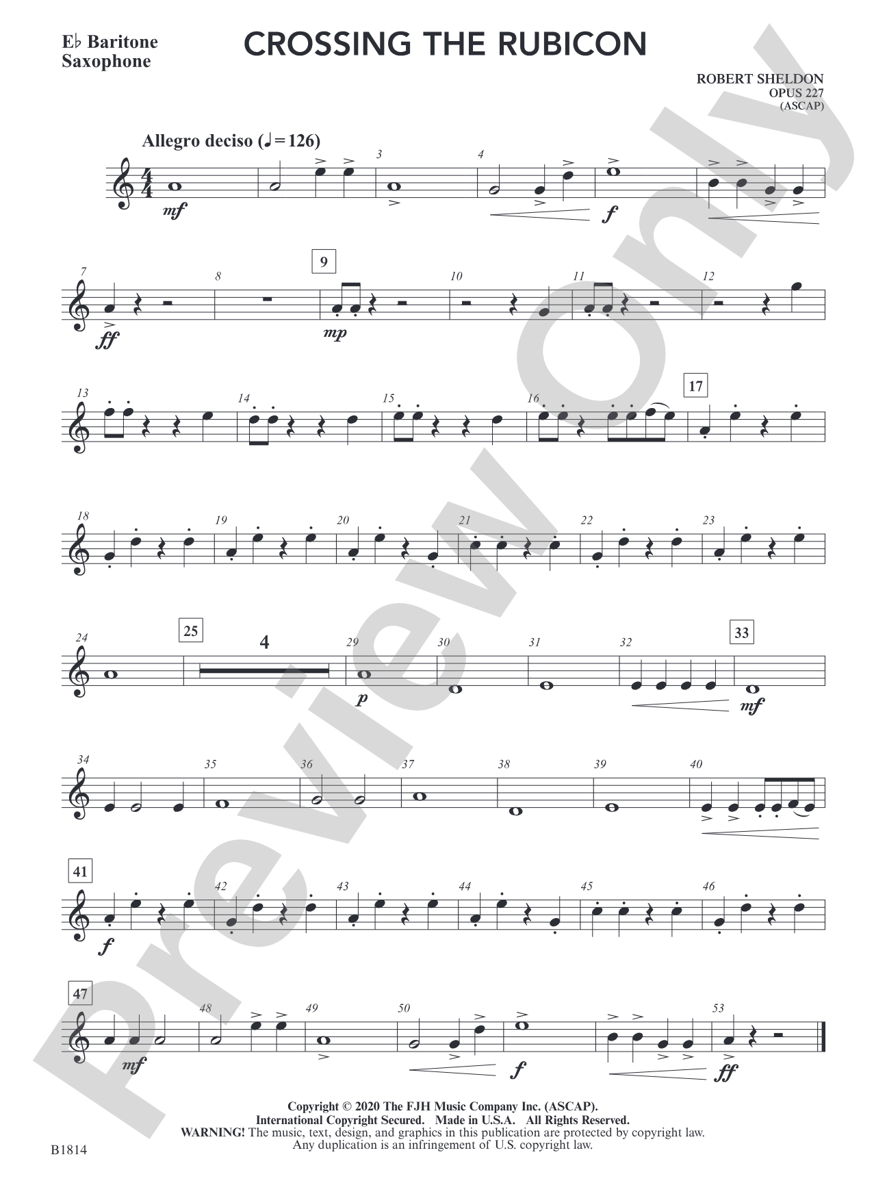 Crossing the Rubicon: E-flat Baritone Saxophone