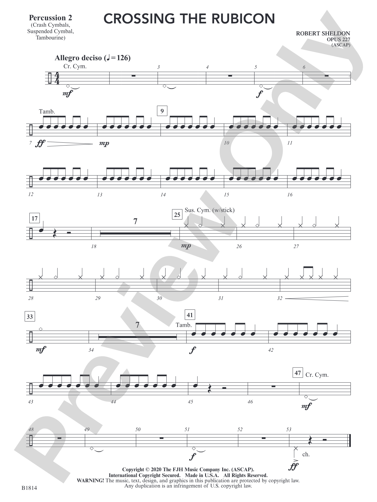 Crossing the Rubicon: Percussion 2