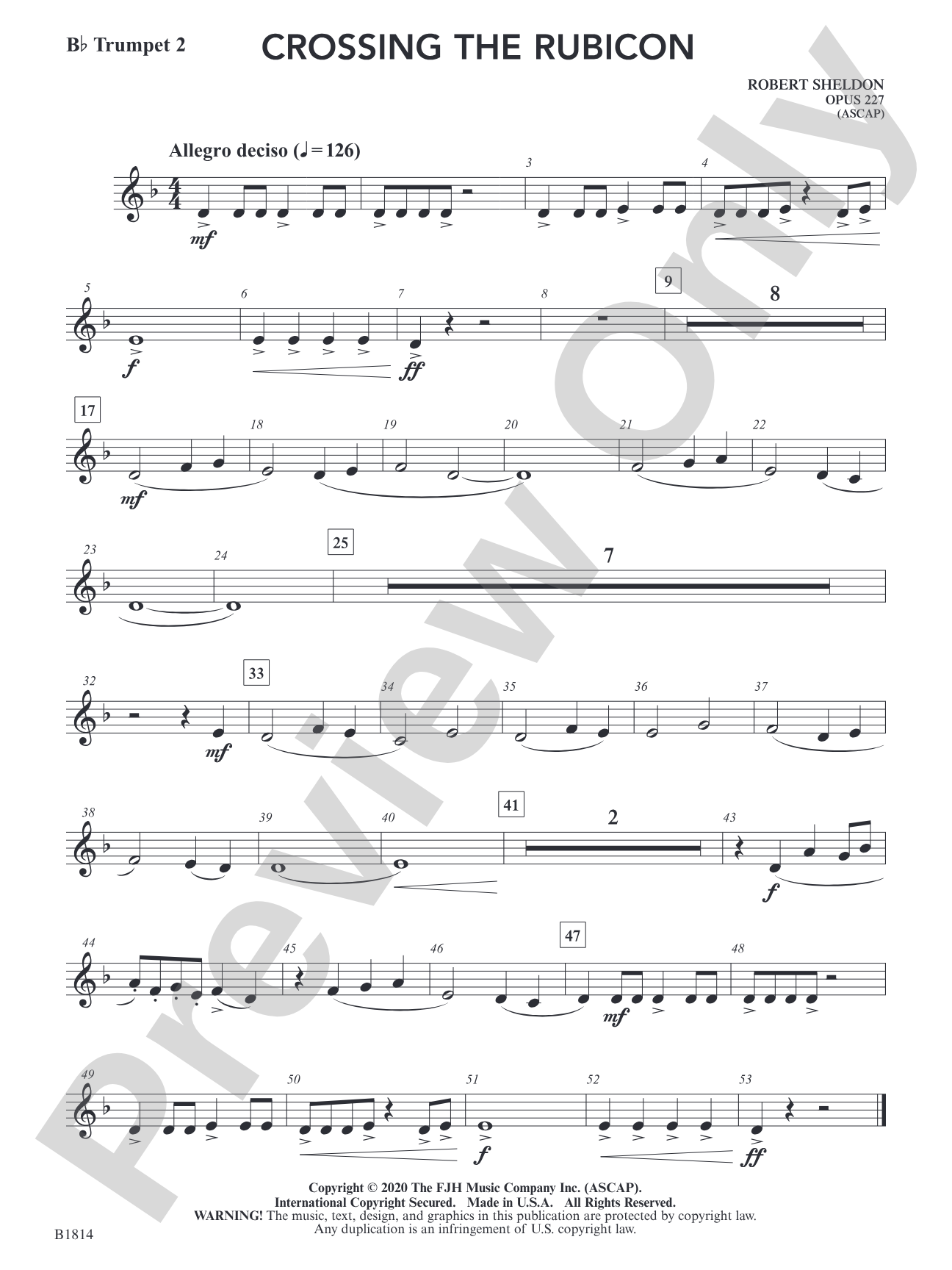 Crossing the Rubicon: B-flat Trumpet 2