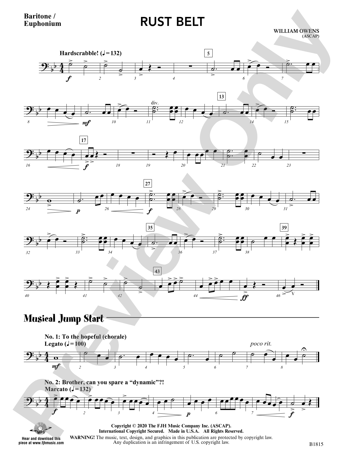 Rust Belt: Baritone / Euphonium