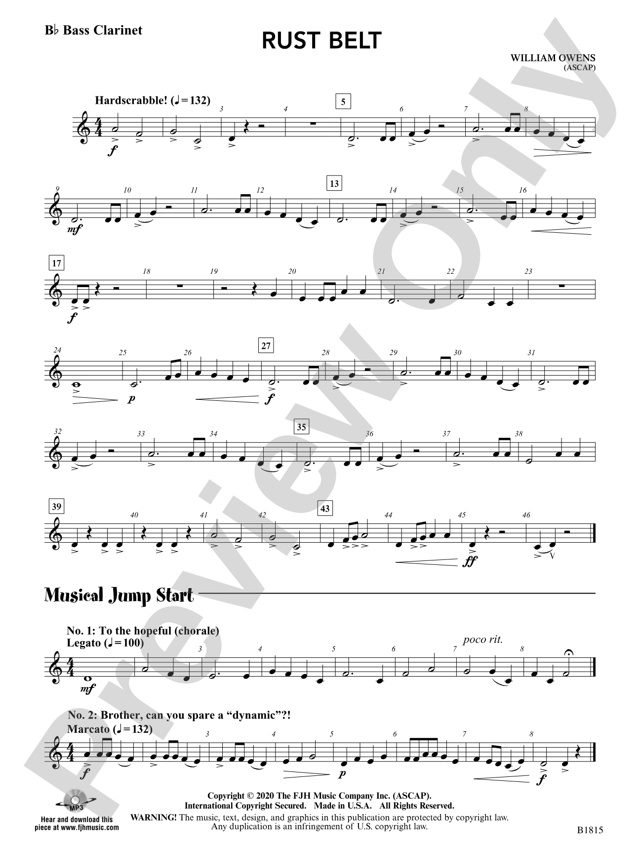 Rust Belt: B-flat Bass Clarinet