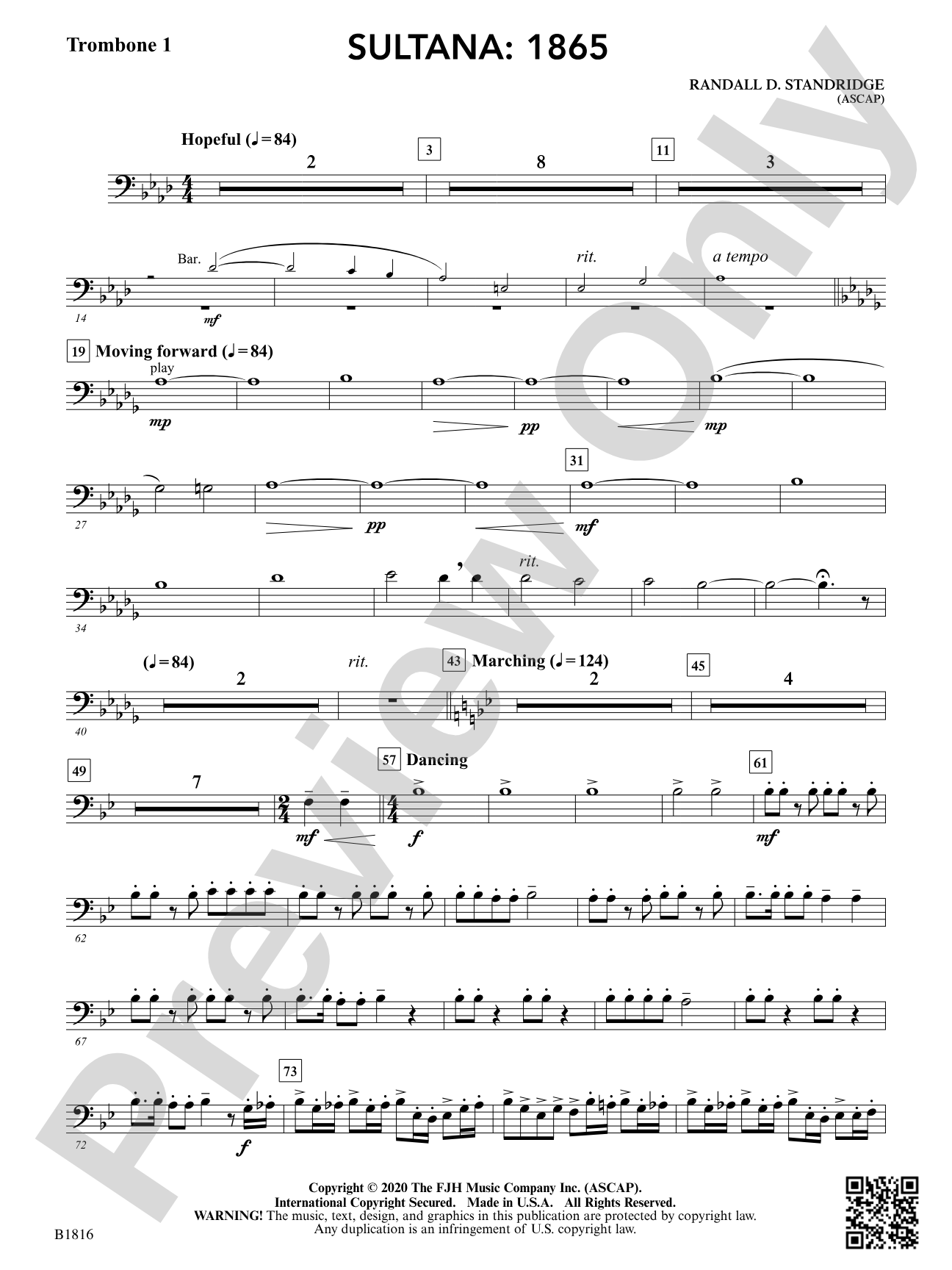 Sultana: 1865: Trombone 1