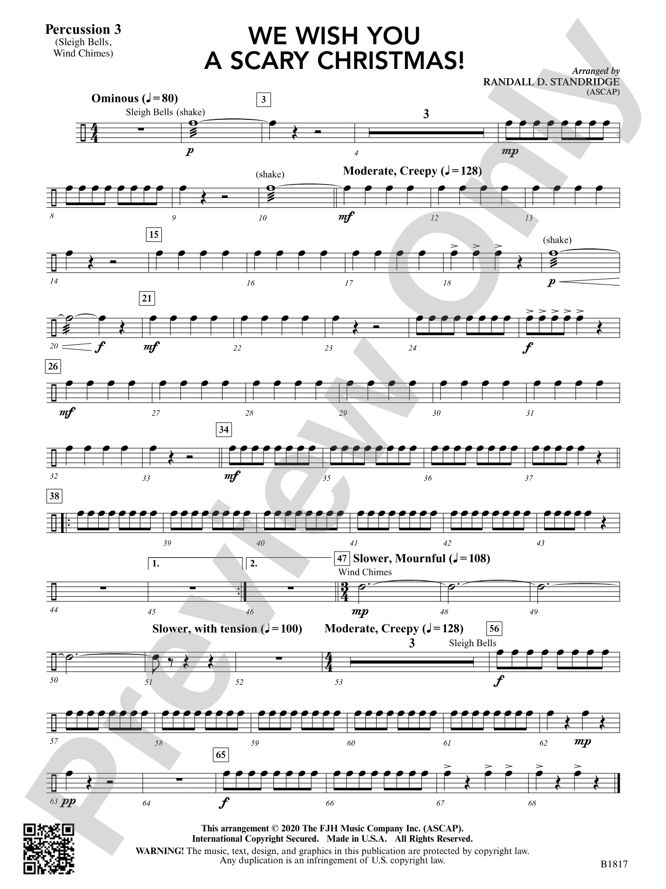 We Wish You a Scary Christmas!: Percussion 3