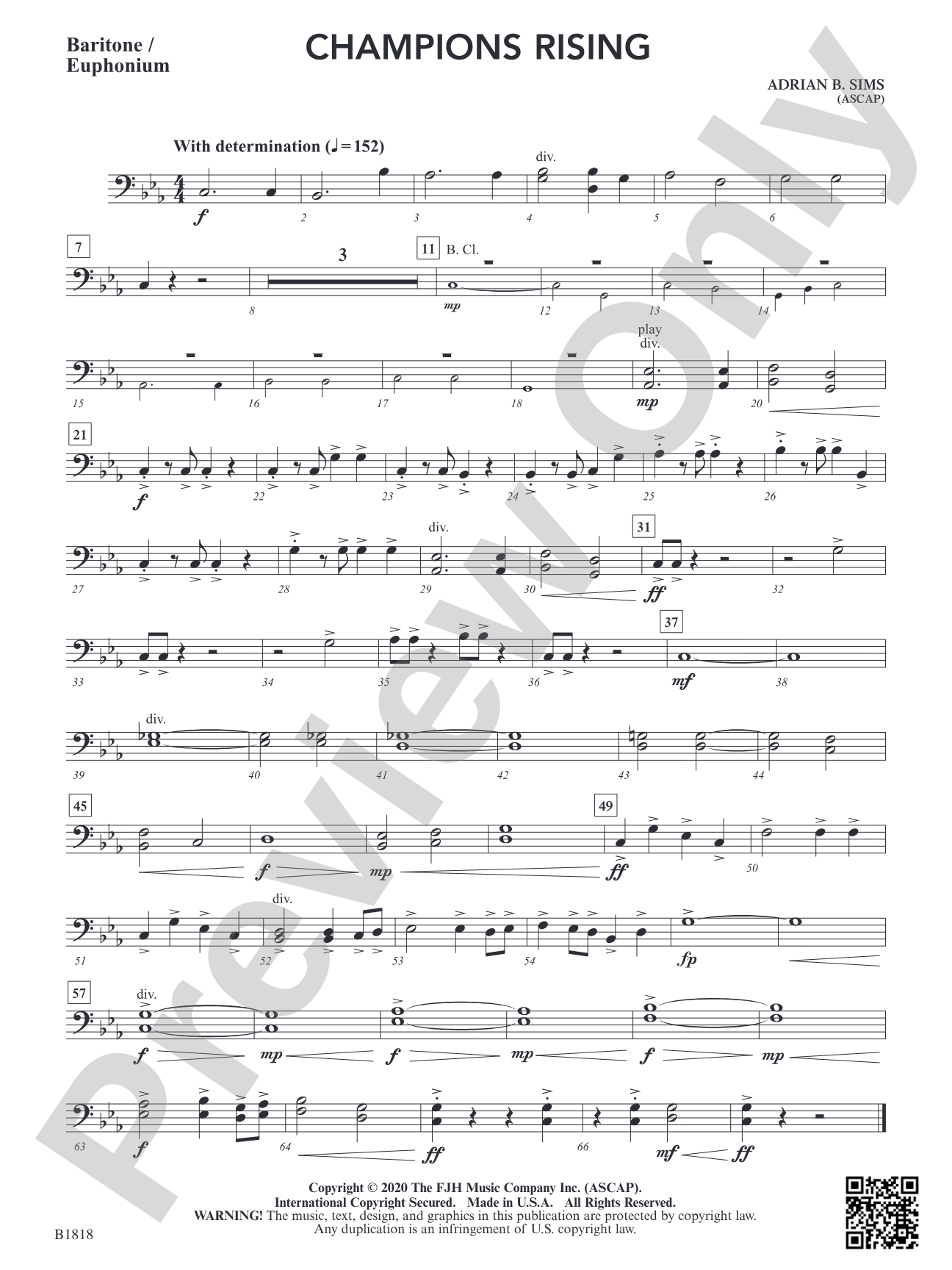 Champions Rising: Baritone / Euphonium