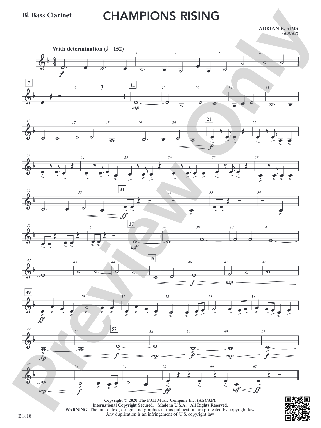 Champions Rising: B-flat Bass Clarinet
