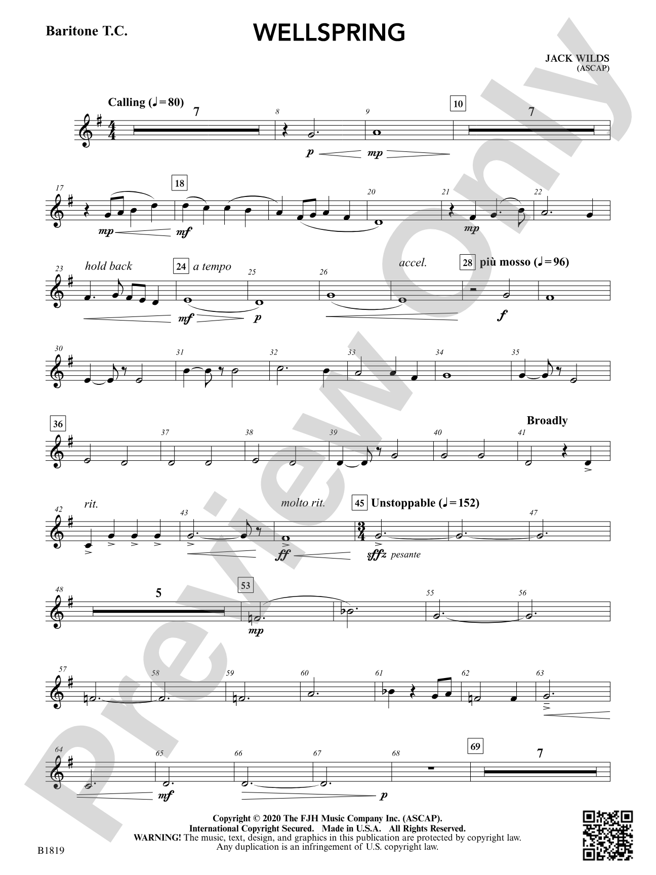 Wellspring: Baritone T.C.