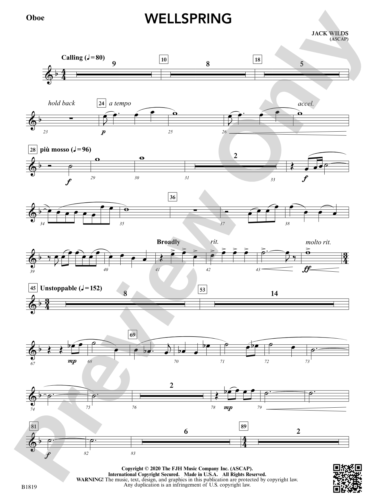 Wellspring: Oboe