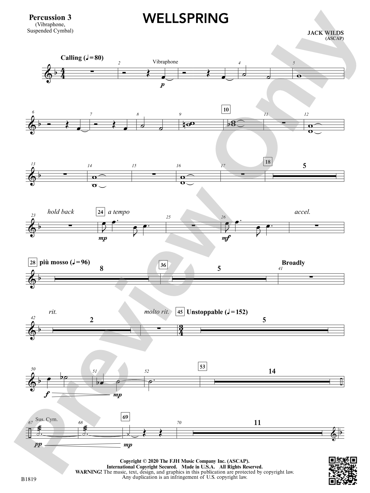 Wellspring: Percussion 3