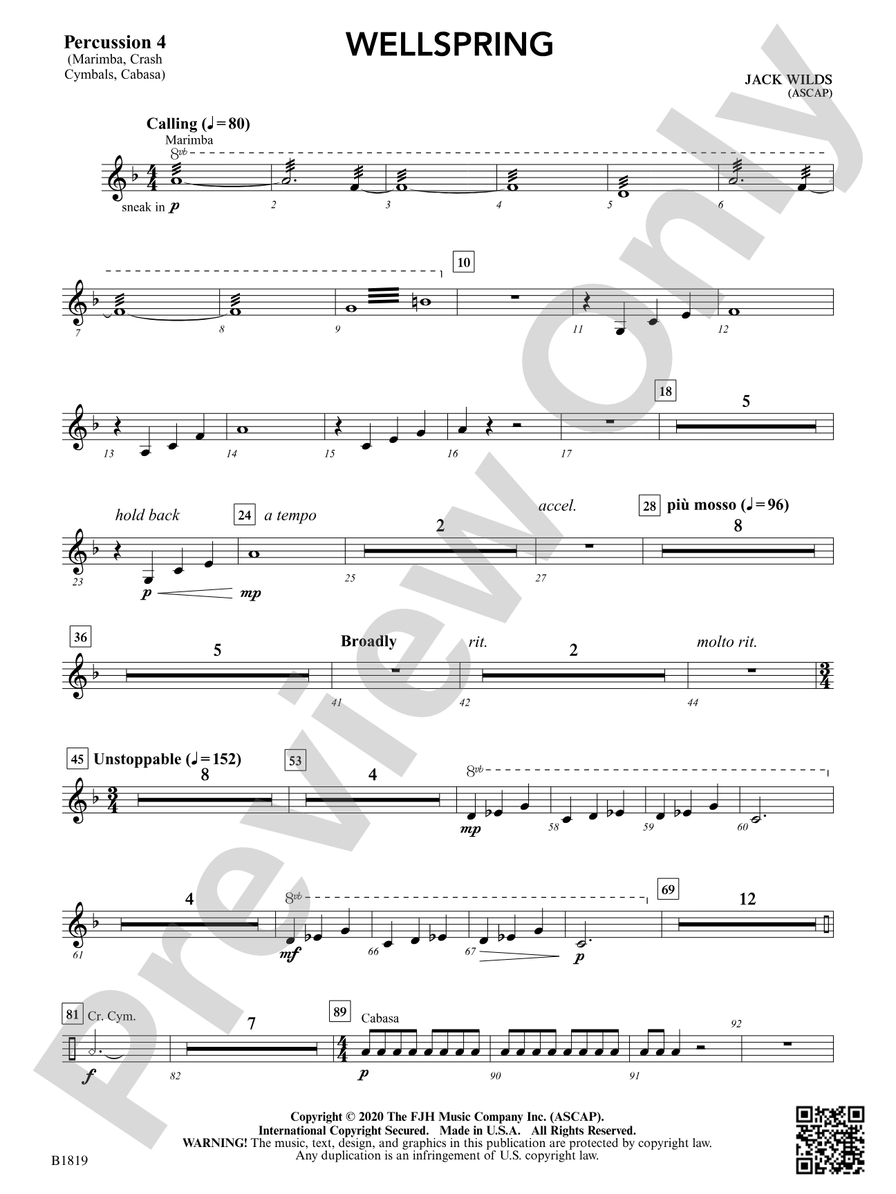 Wellspring: Percussion 4