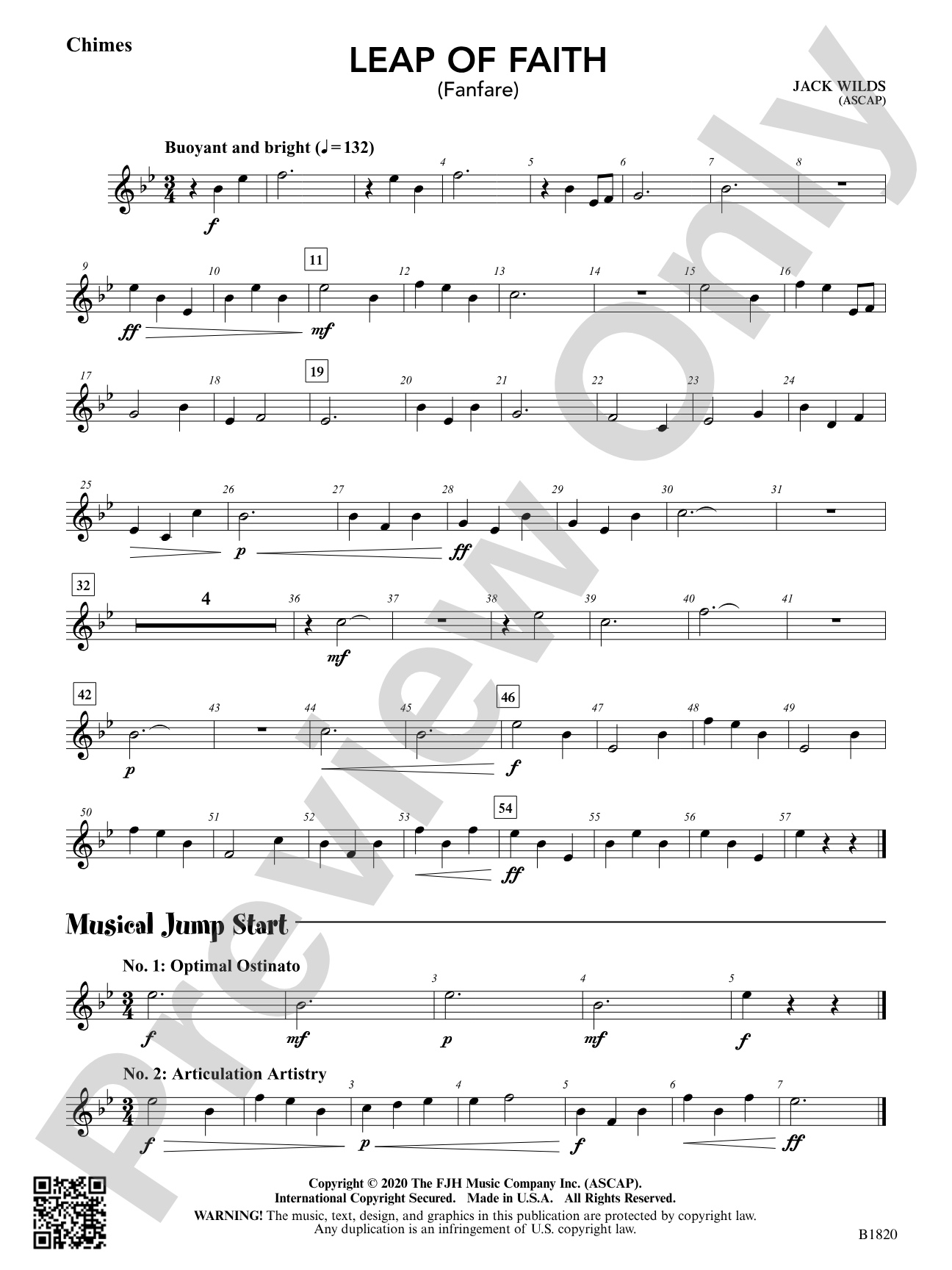 Leap of Faith (Fanfare): Chimes