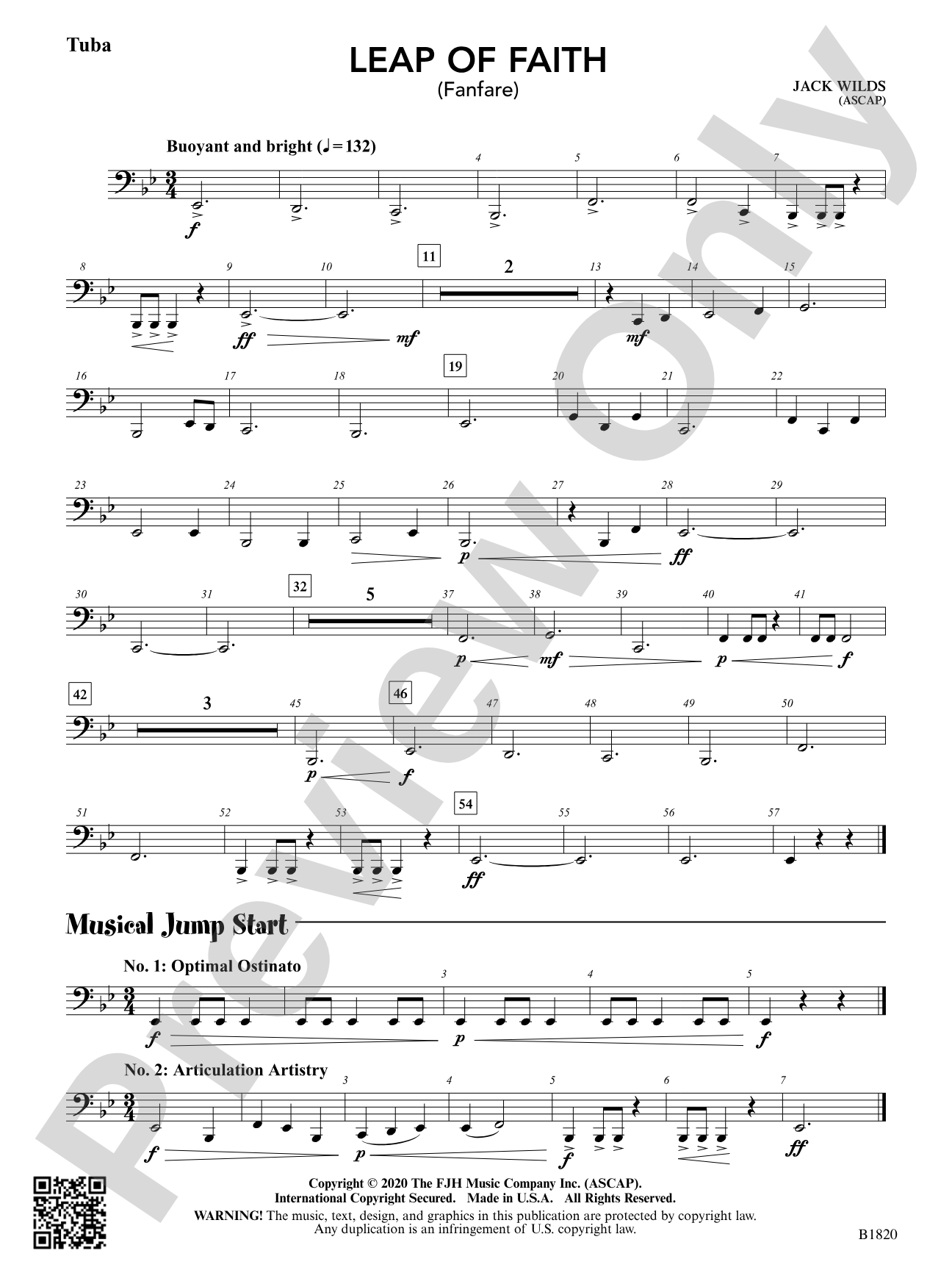 Leap of Faith (Fanfare): Tuba