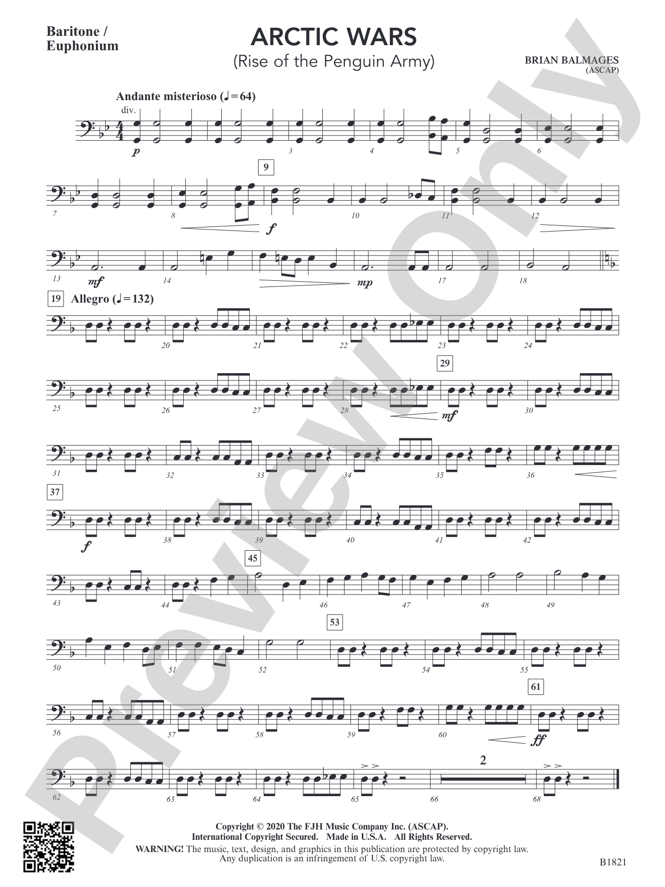 Arctic Wars (Rise of the Penguin Army): Baritone / Euphonium