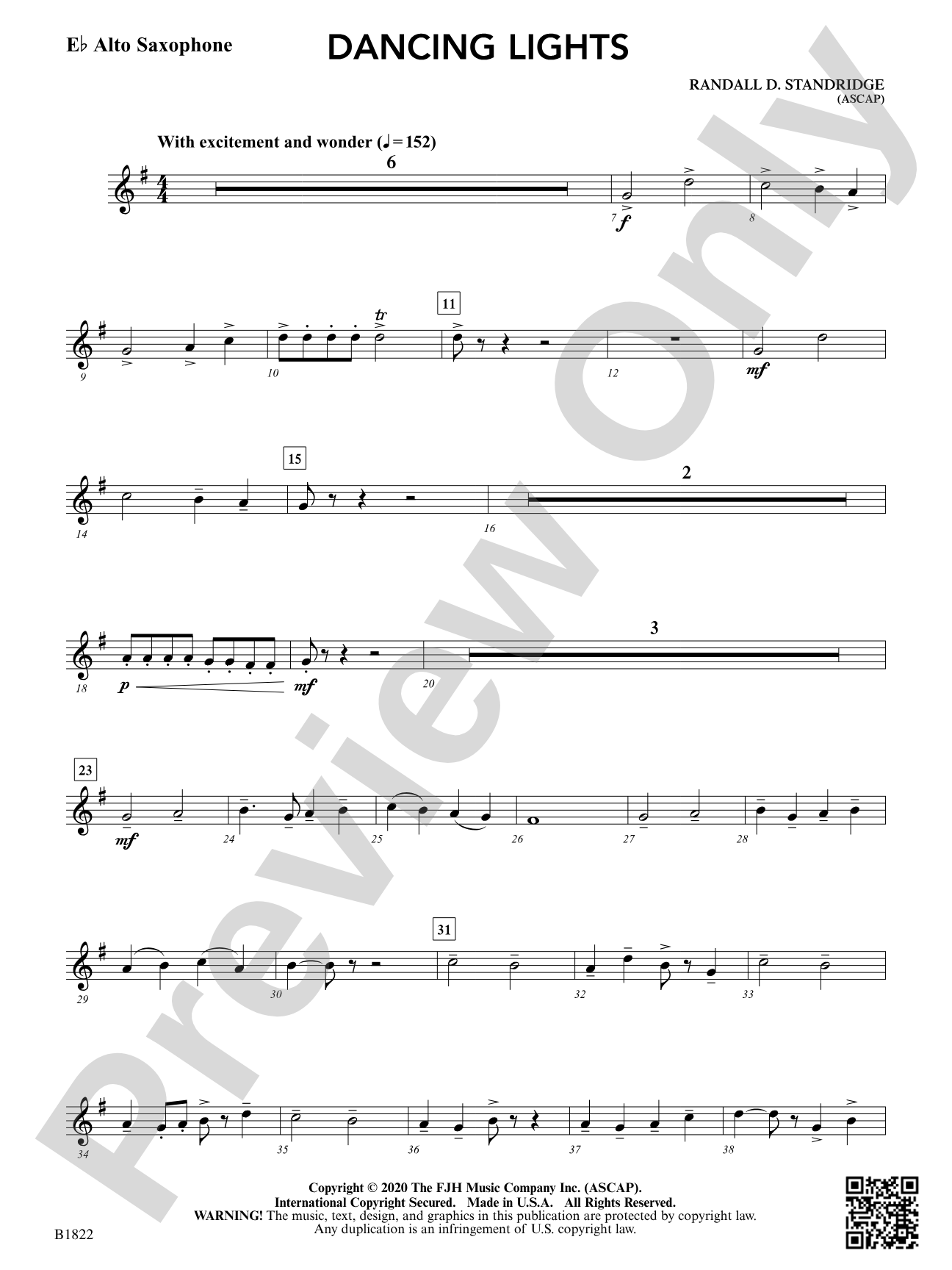 Dancing Lights: E-flat Alto Saxophone