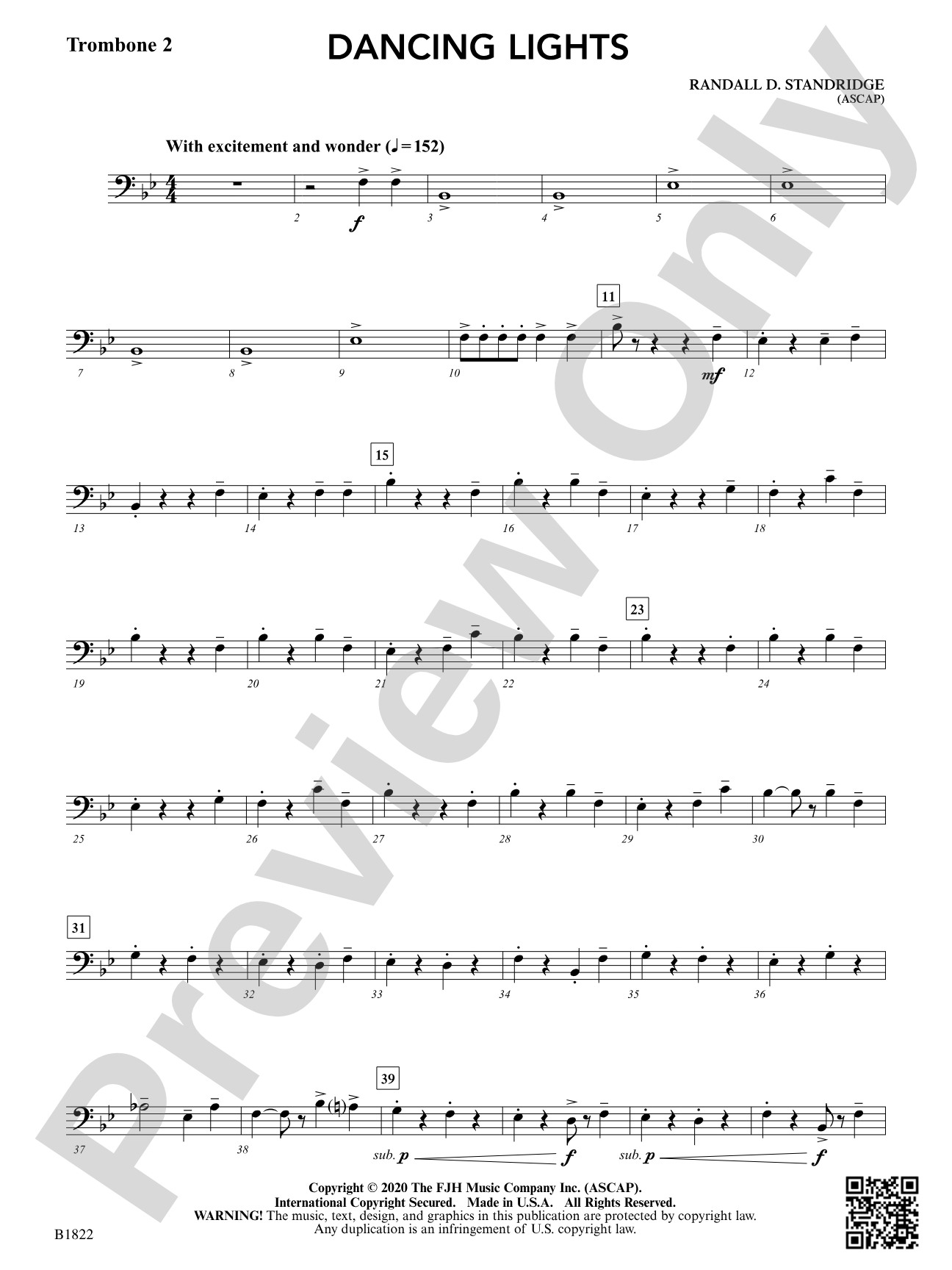 Dancing Lights: Trombone 2