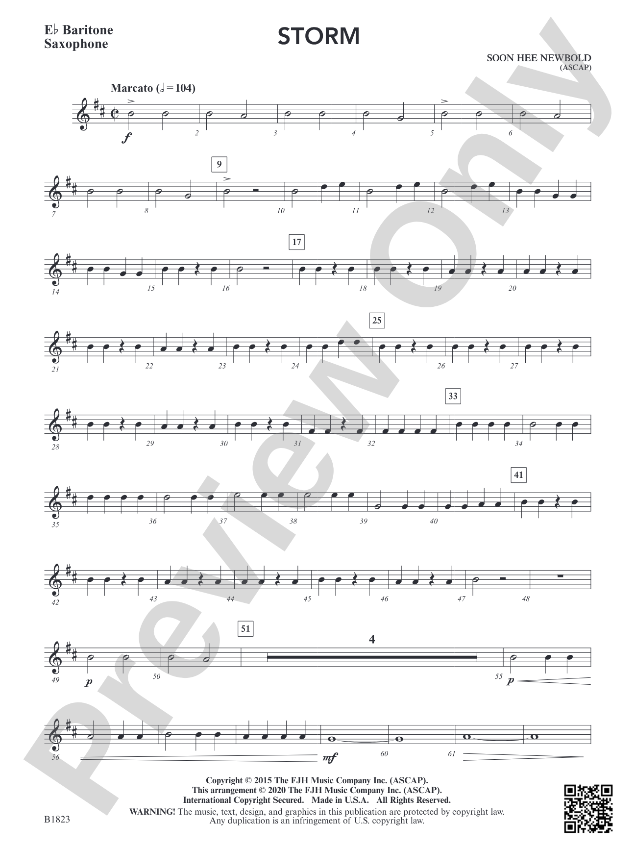 Storm: E-flat Baritone Saxophone