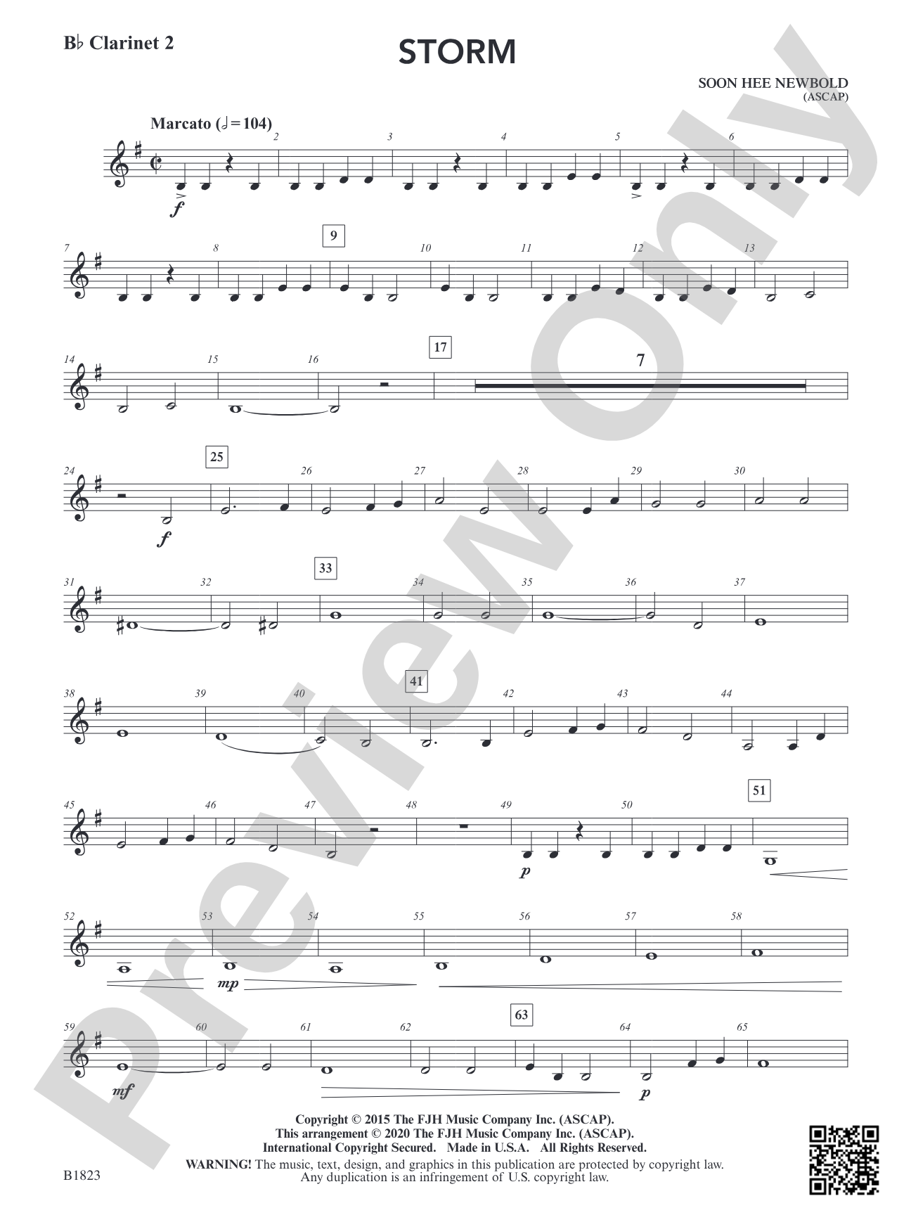 Storm: B-flat Clarinet 2