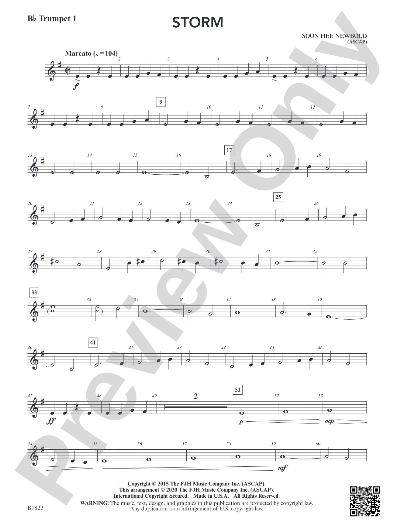 Storm: B-flat Trumpet 1