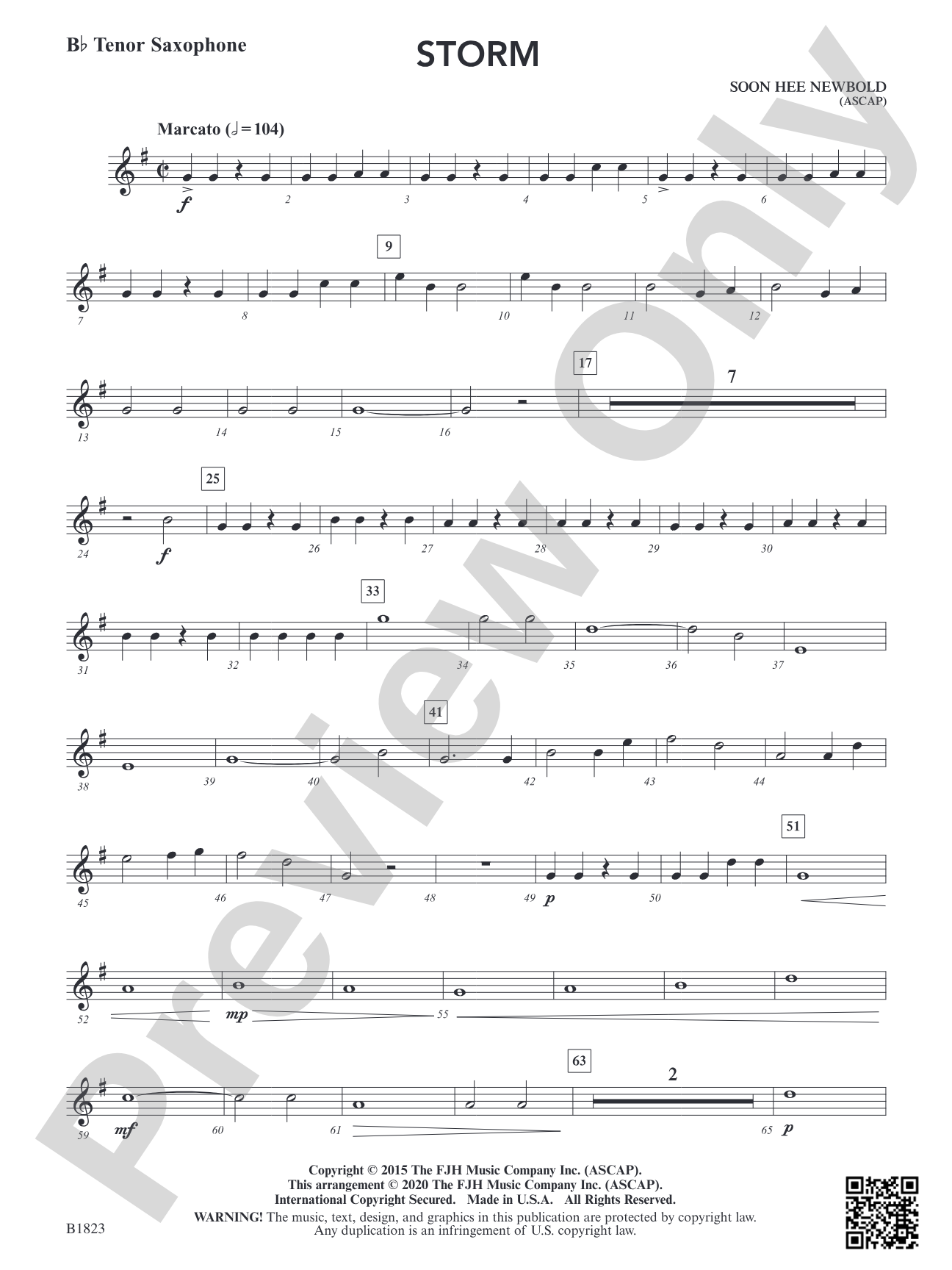 Storm: B-flat Tenor Saxophone