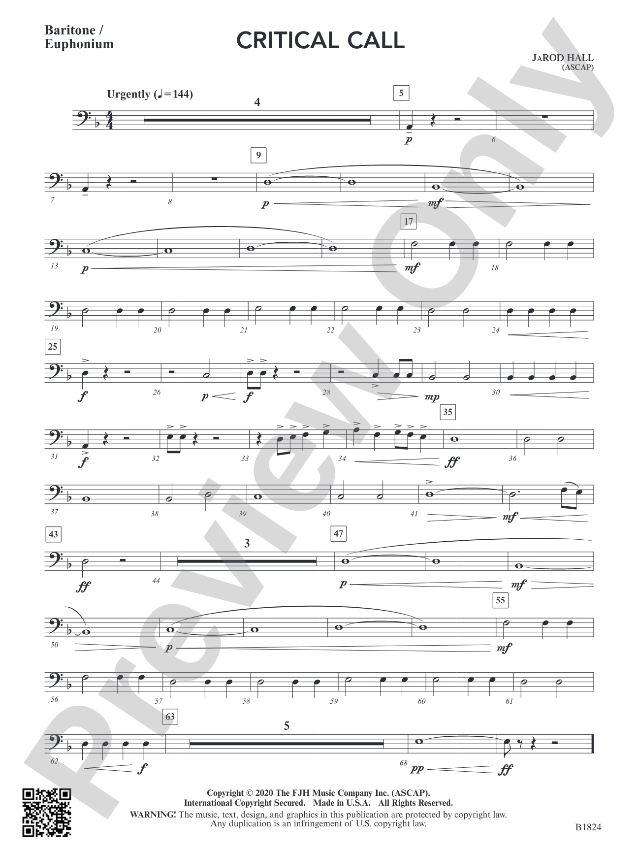 Critical Call: Baritone/Euphonium