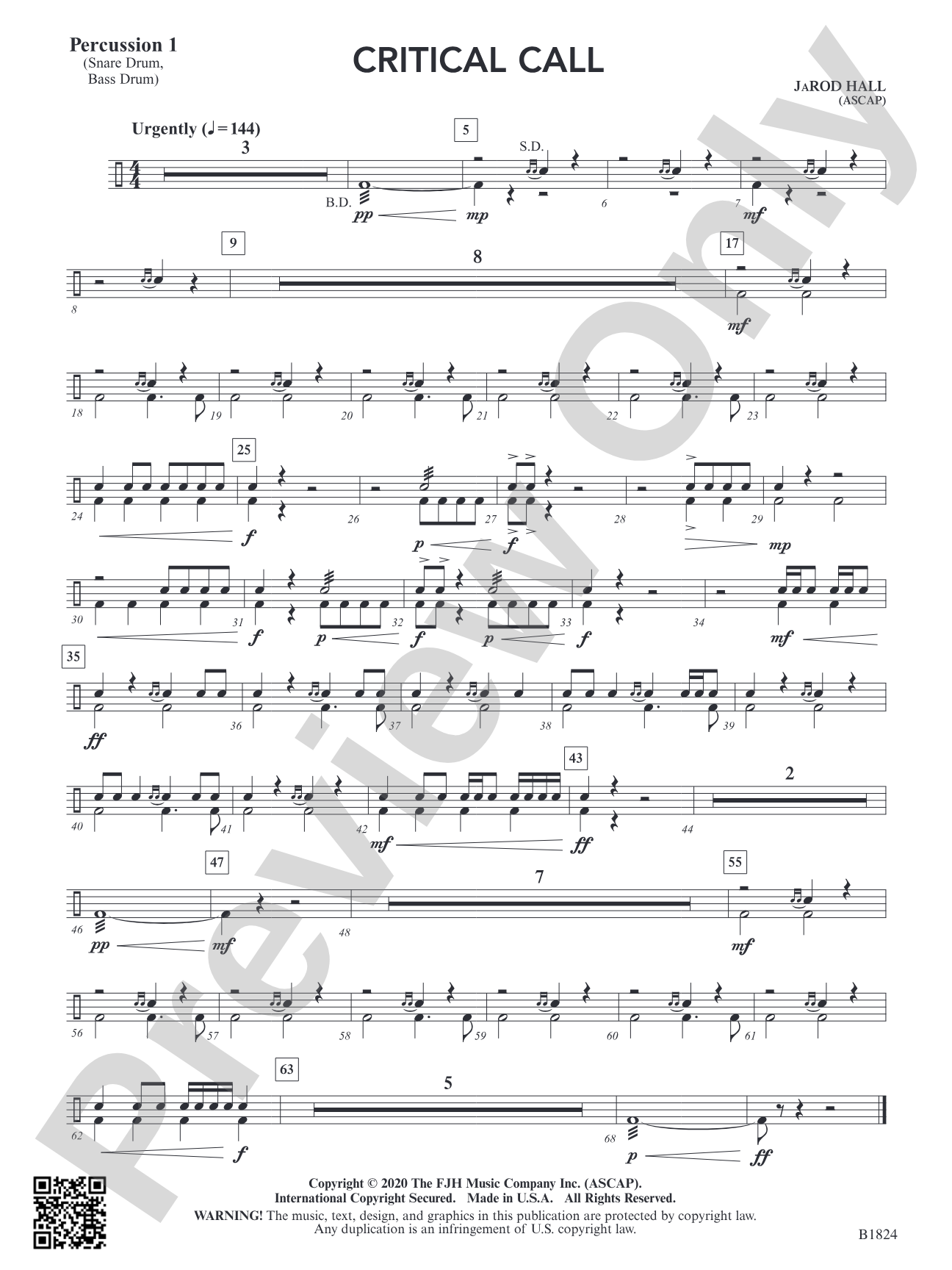 Critical Call: Percussion 1