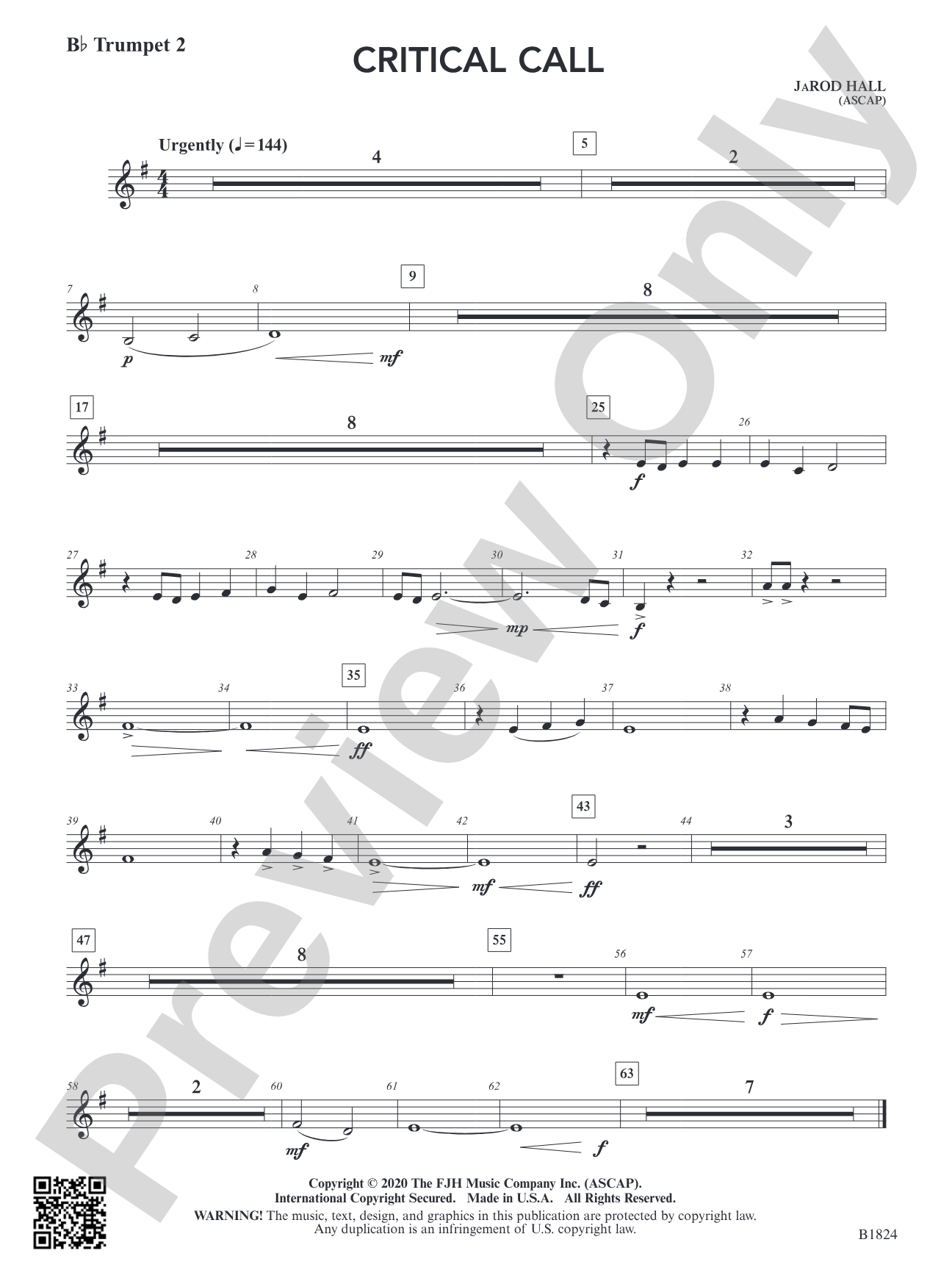 Critical Call: B-flat Trumpet 2