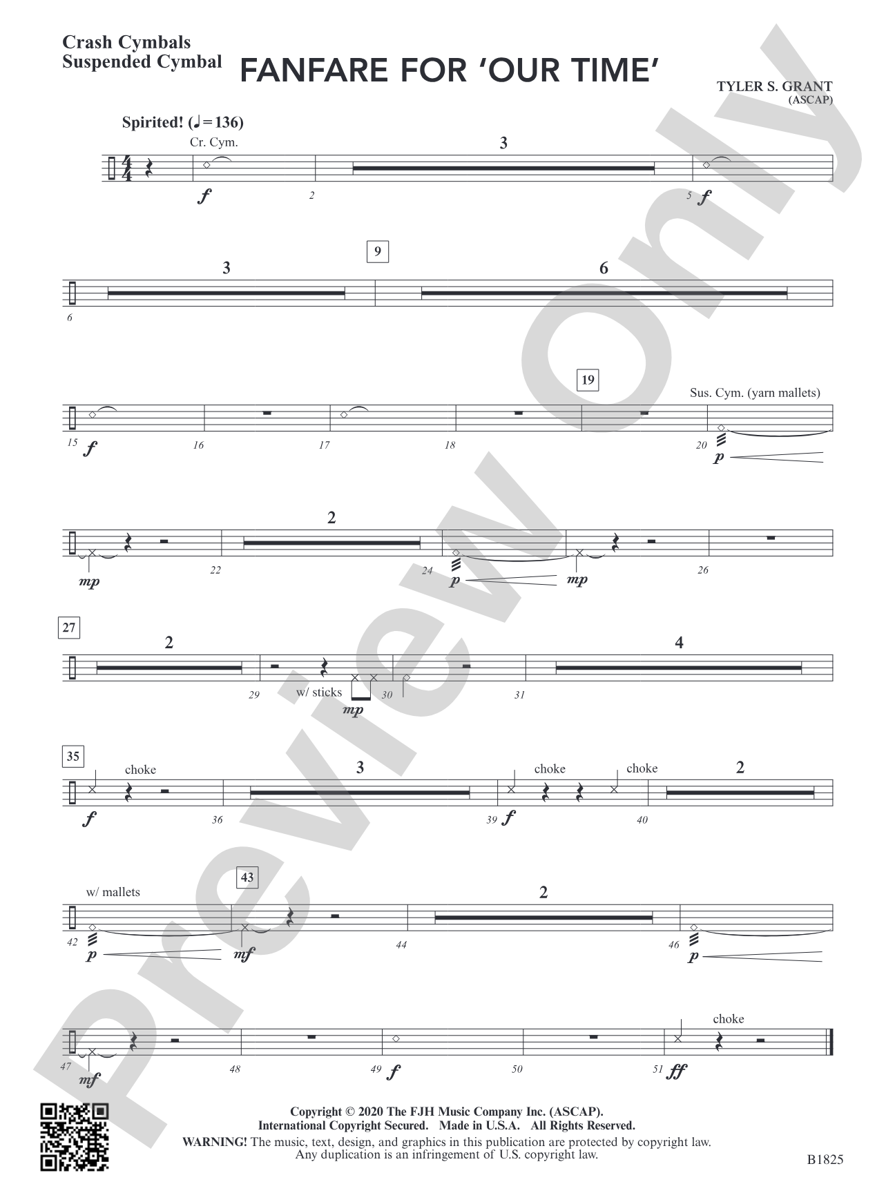 Fanfare for 'Our Time': Crash Cymbals