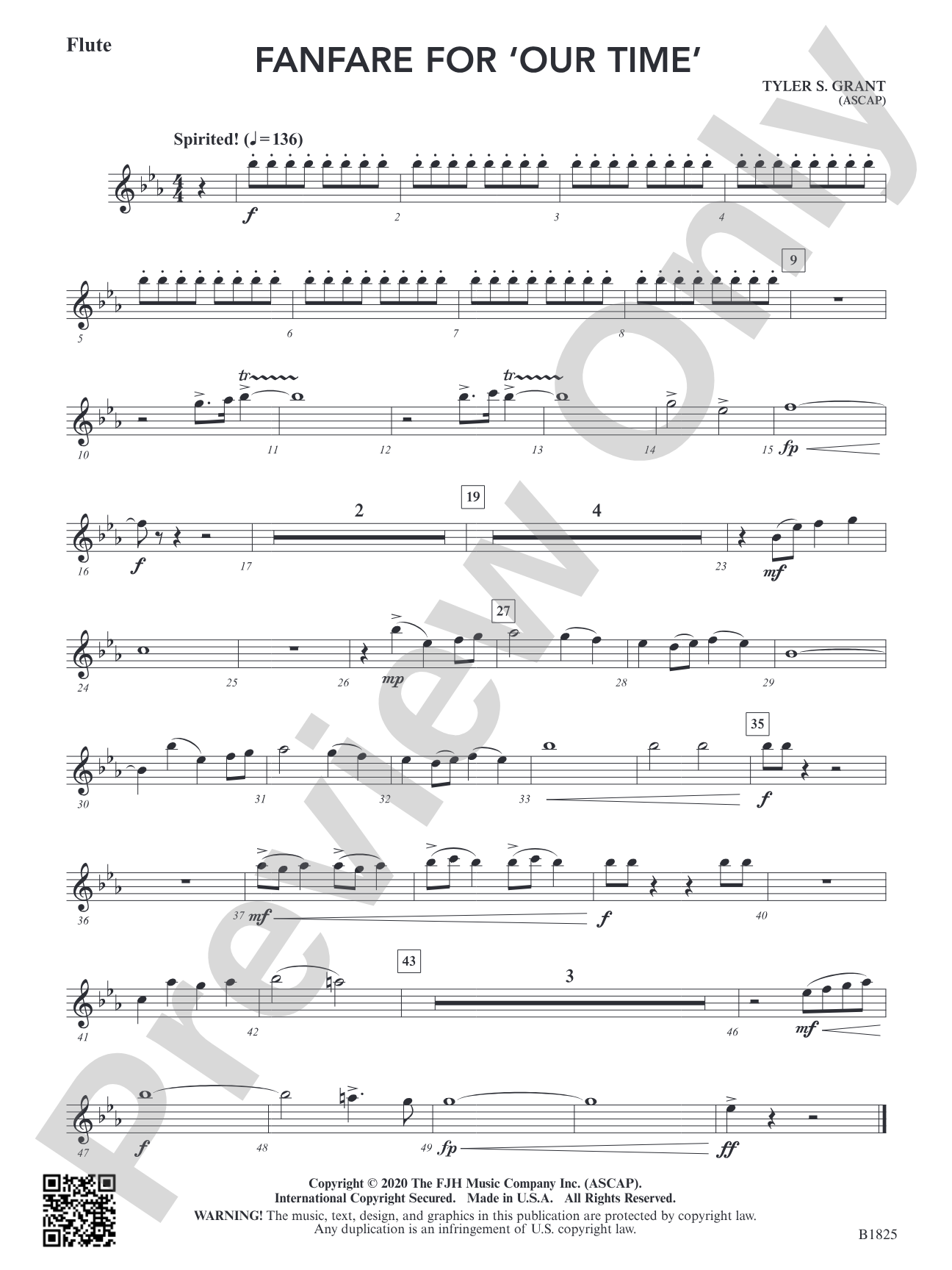 Fanfare for 'Our Time': Flute