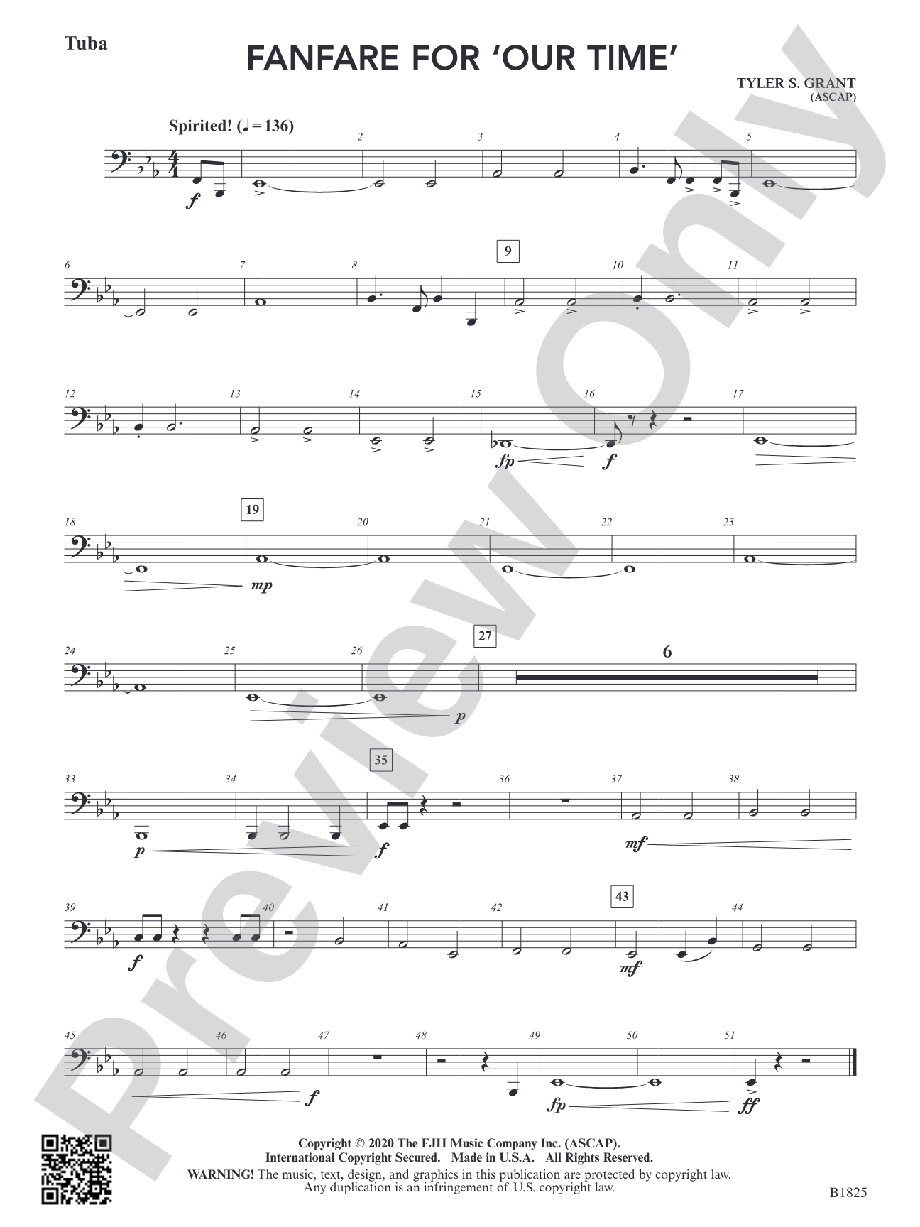 Fanfare for 'Our Time': Tuba