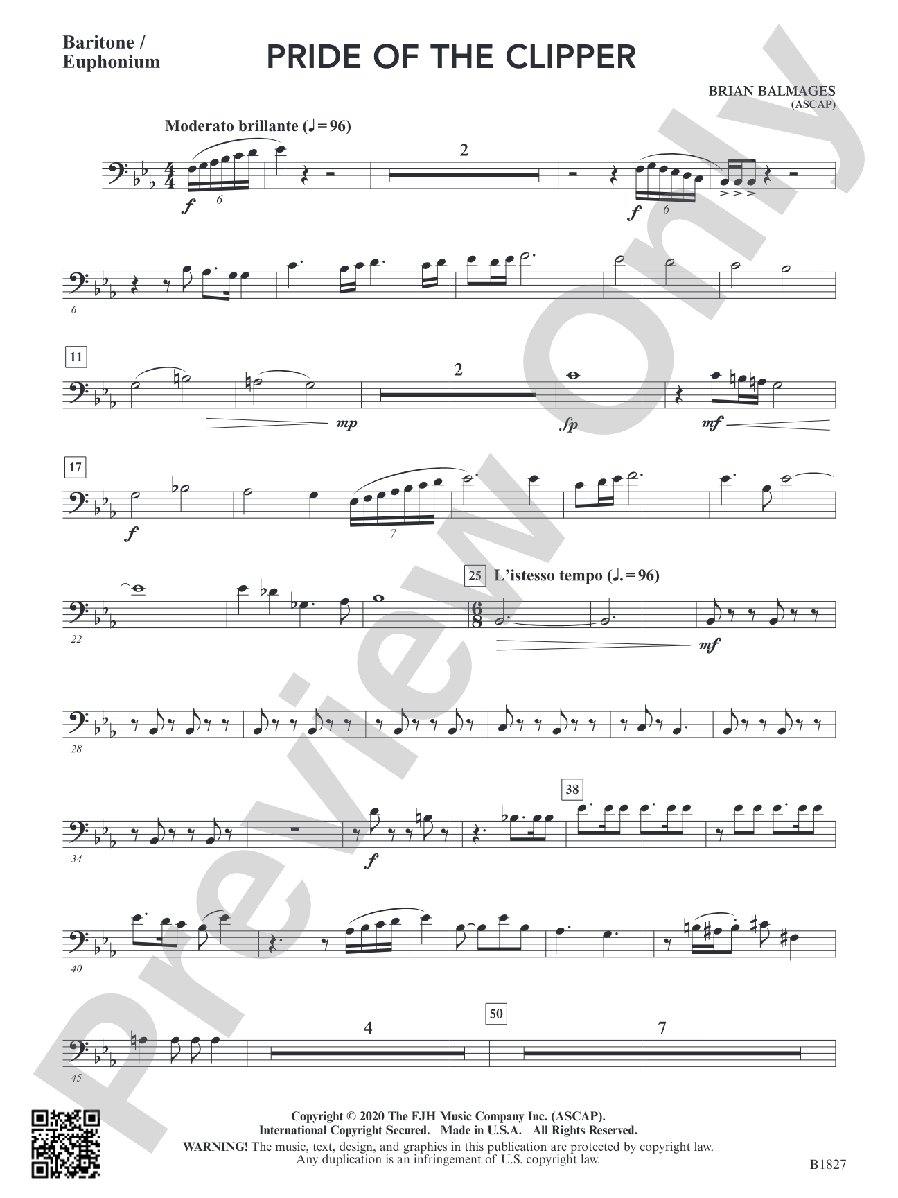 Pride of the Clipper: Baritone / Euphonium