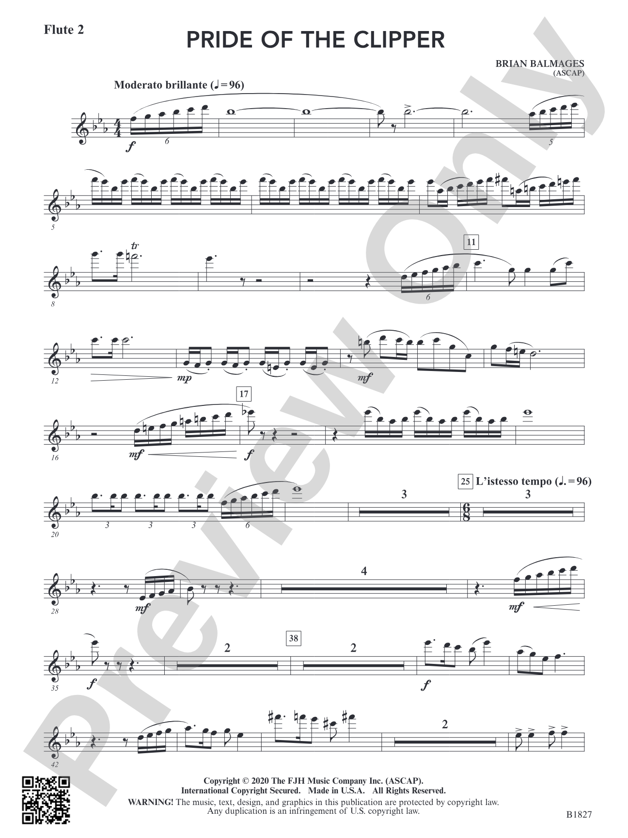 Pride of the Clipper: Flute 2
