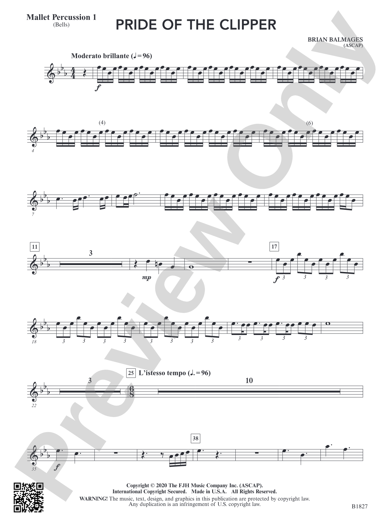 Pride of the Clipper: Mallet Percussion 1