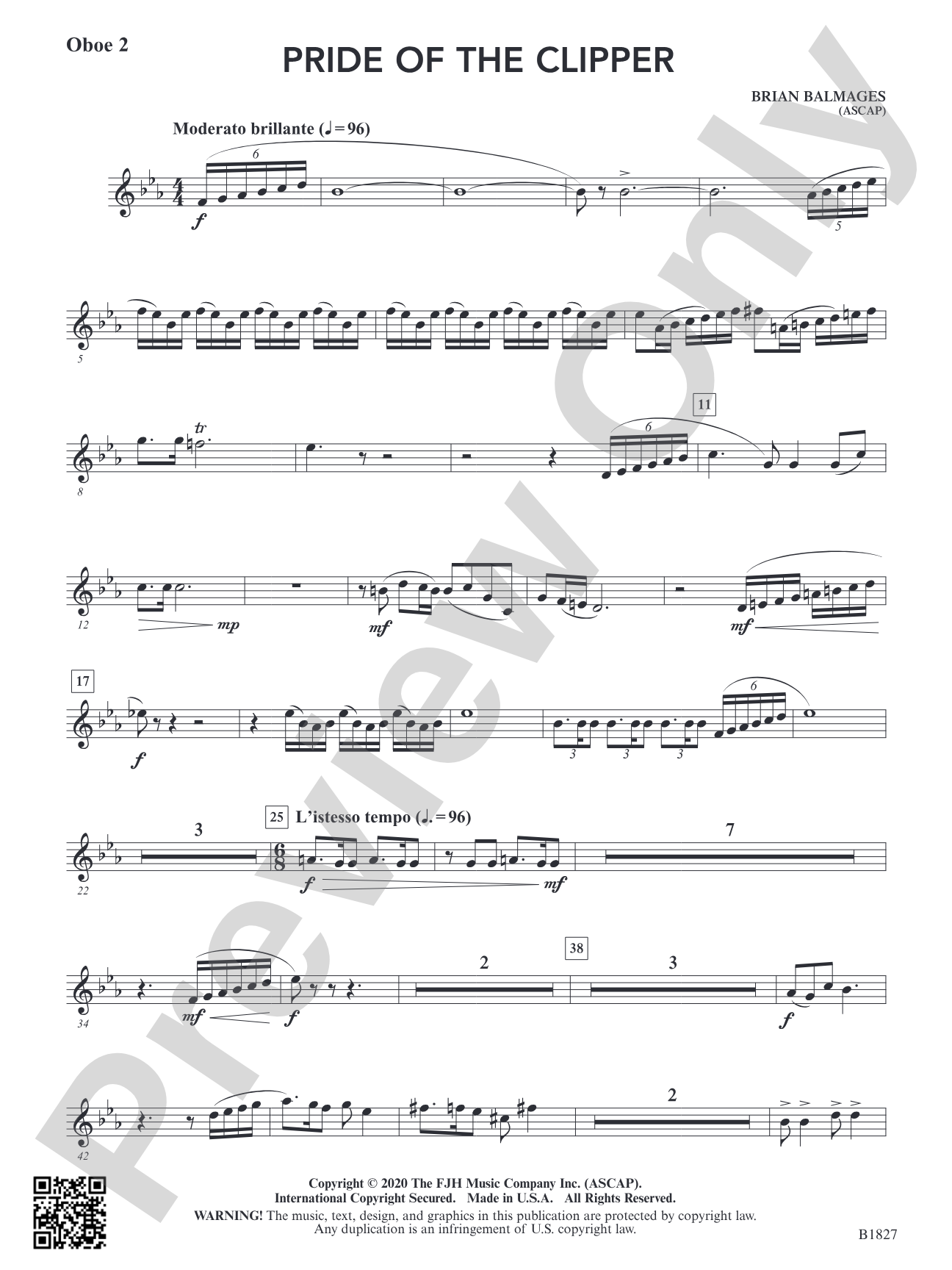 Pride of the Clipper: Oboe 2